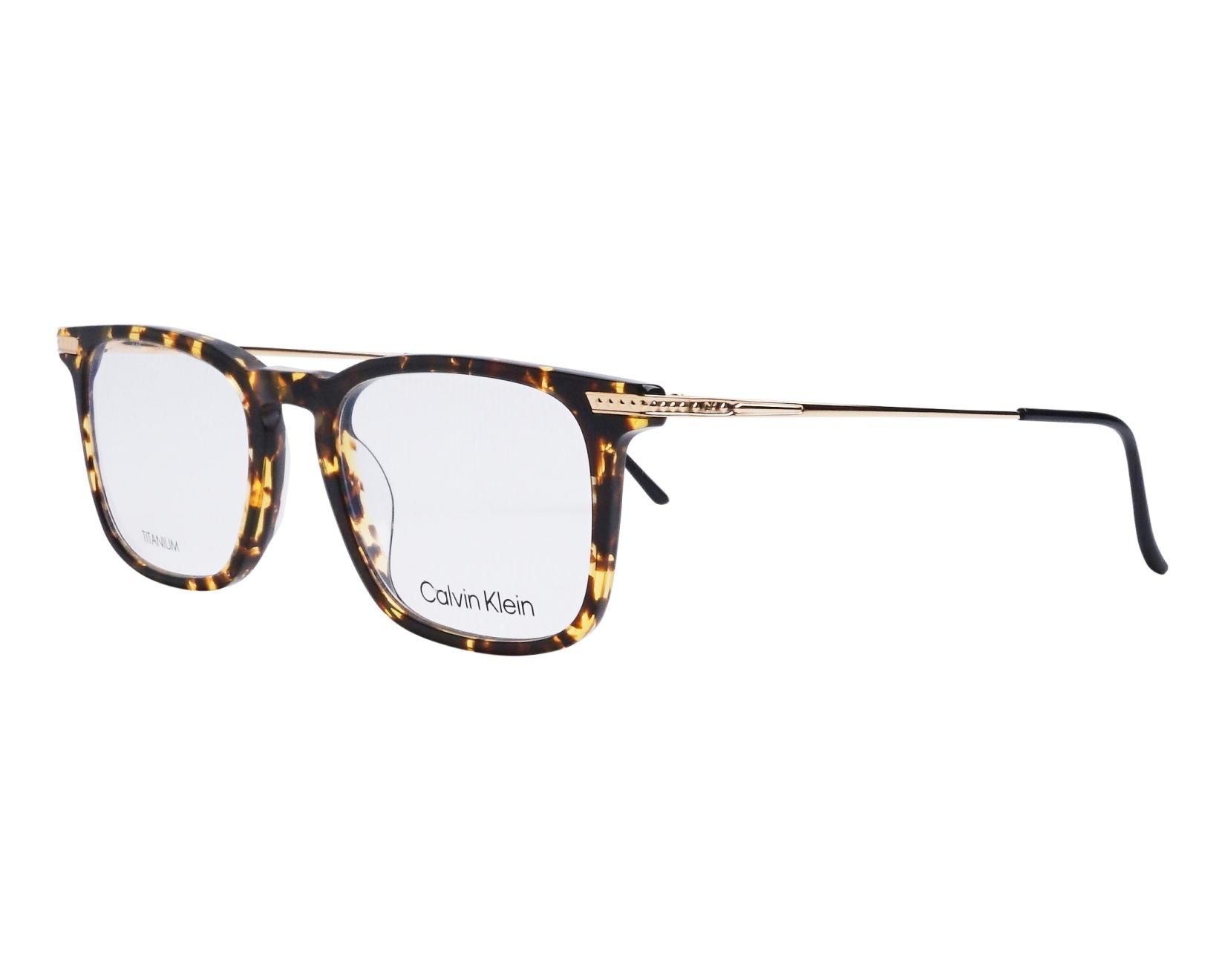 Calvin Klein CK-22526T 237 52-20 havana gold profile view