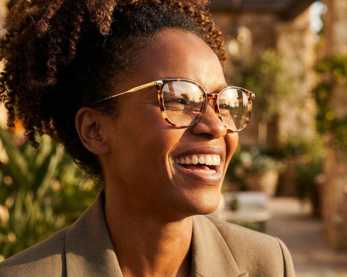 Calvin Klein CKJ-22612 232 54-17 Brown Gold 360 degree view 10