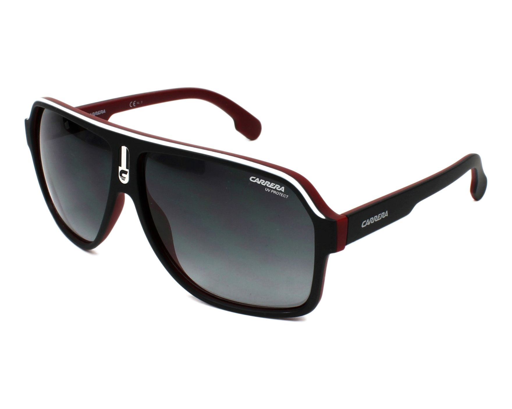 Carrera 1001-S BLX/9O 62-11 Black Bordeaux profile view