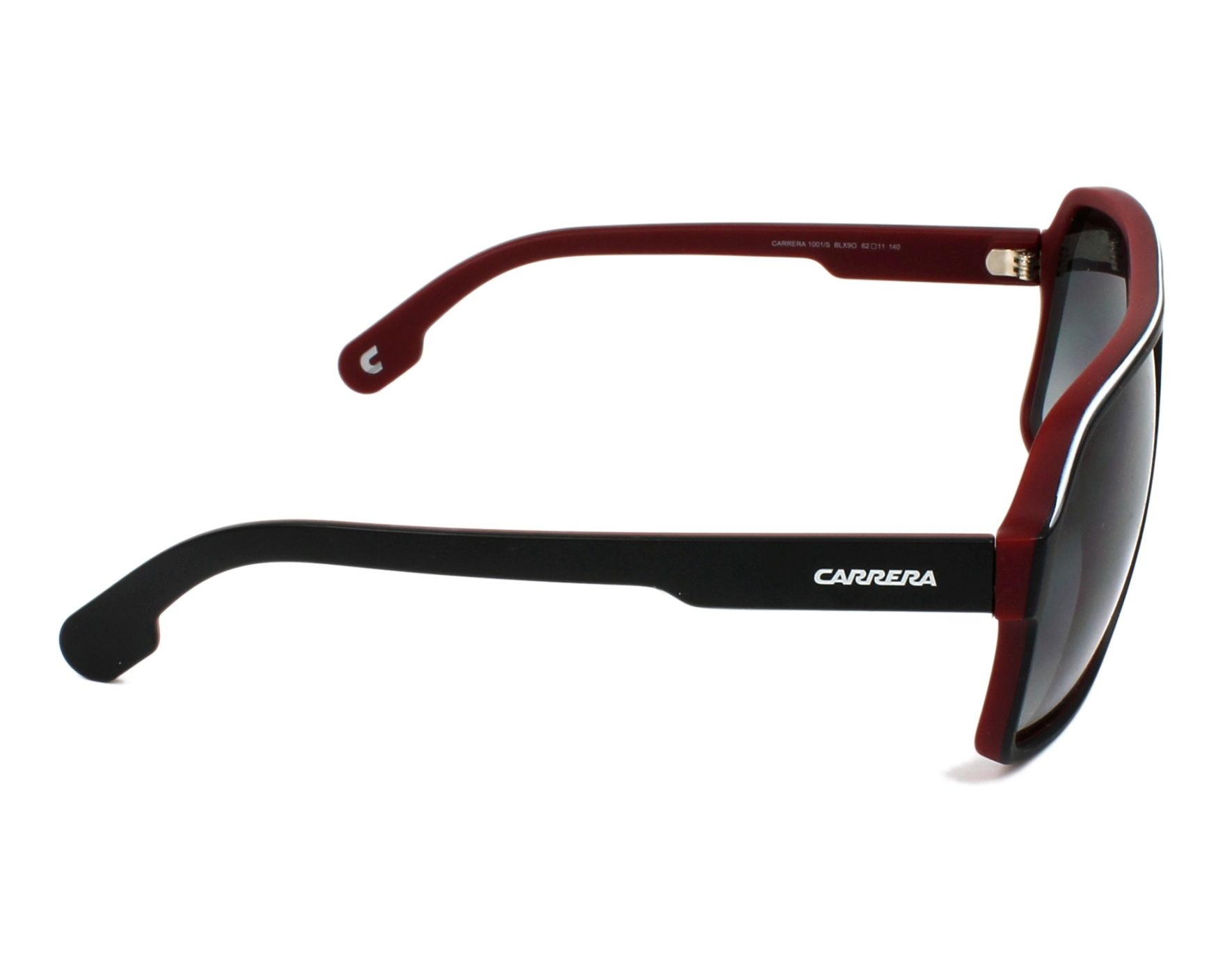 Carrera 1001-S BLX/9O 62-11 Black Bordeaux side view