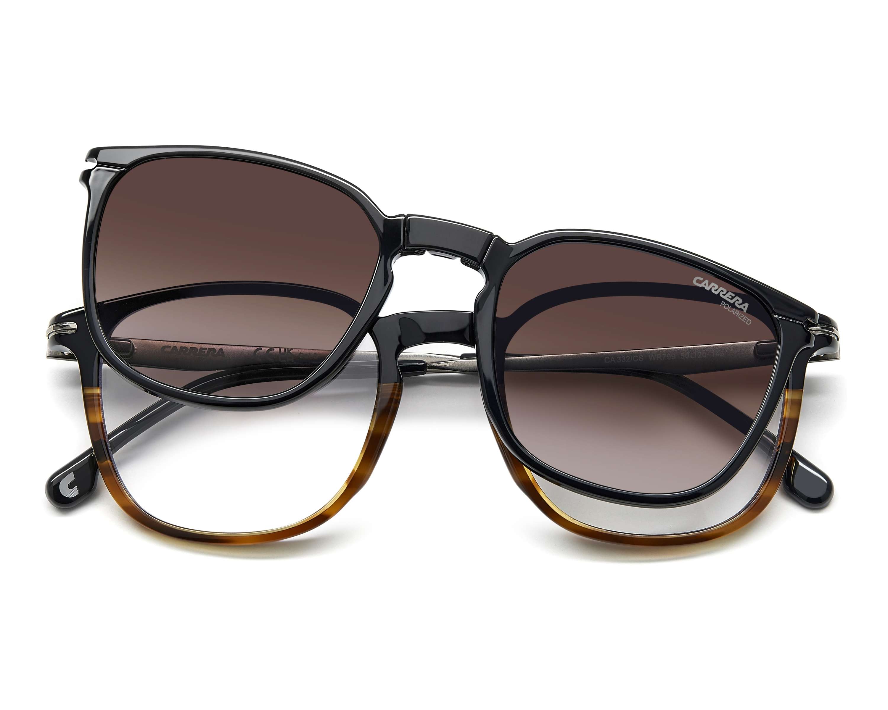 Carrera CA-332-CS WR7/LA 50-20 Black White 360 degree view 4