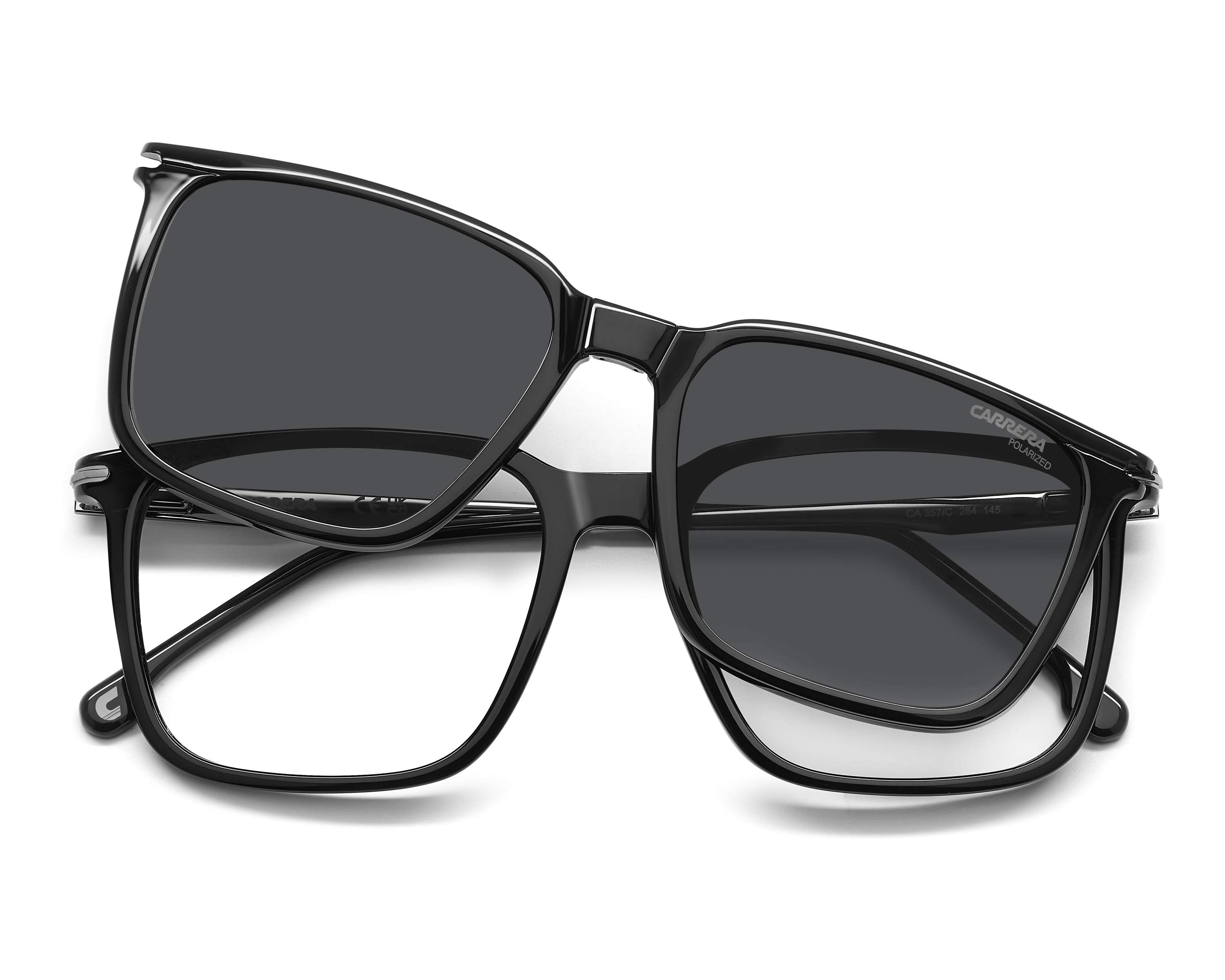 Carrera CA-357-C 284 54-17 Black Ruthenium 360 degree view 2