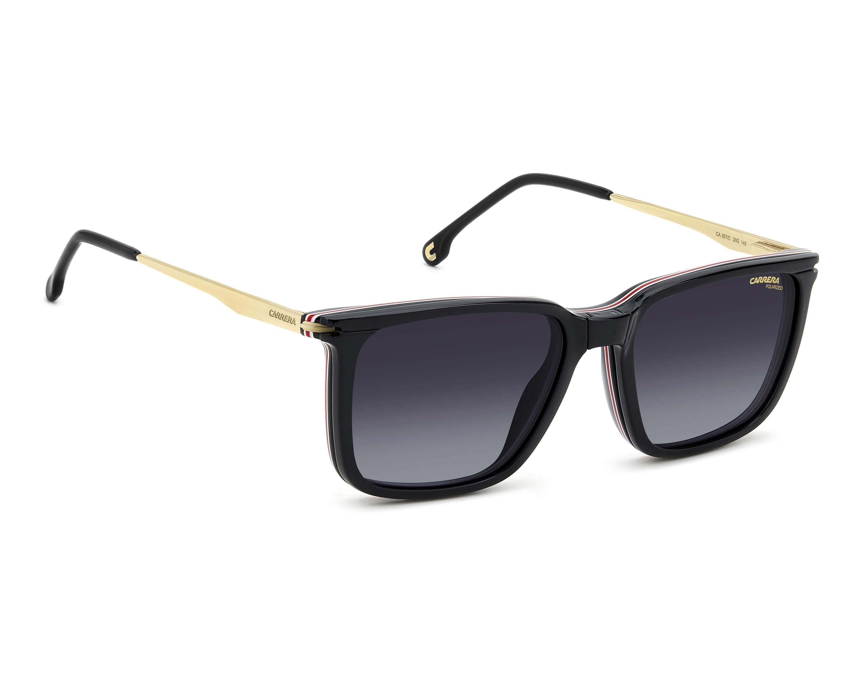 Carrera CA-357-C 2M2 54-17 Black Gold 360 degree view 2