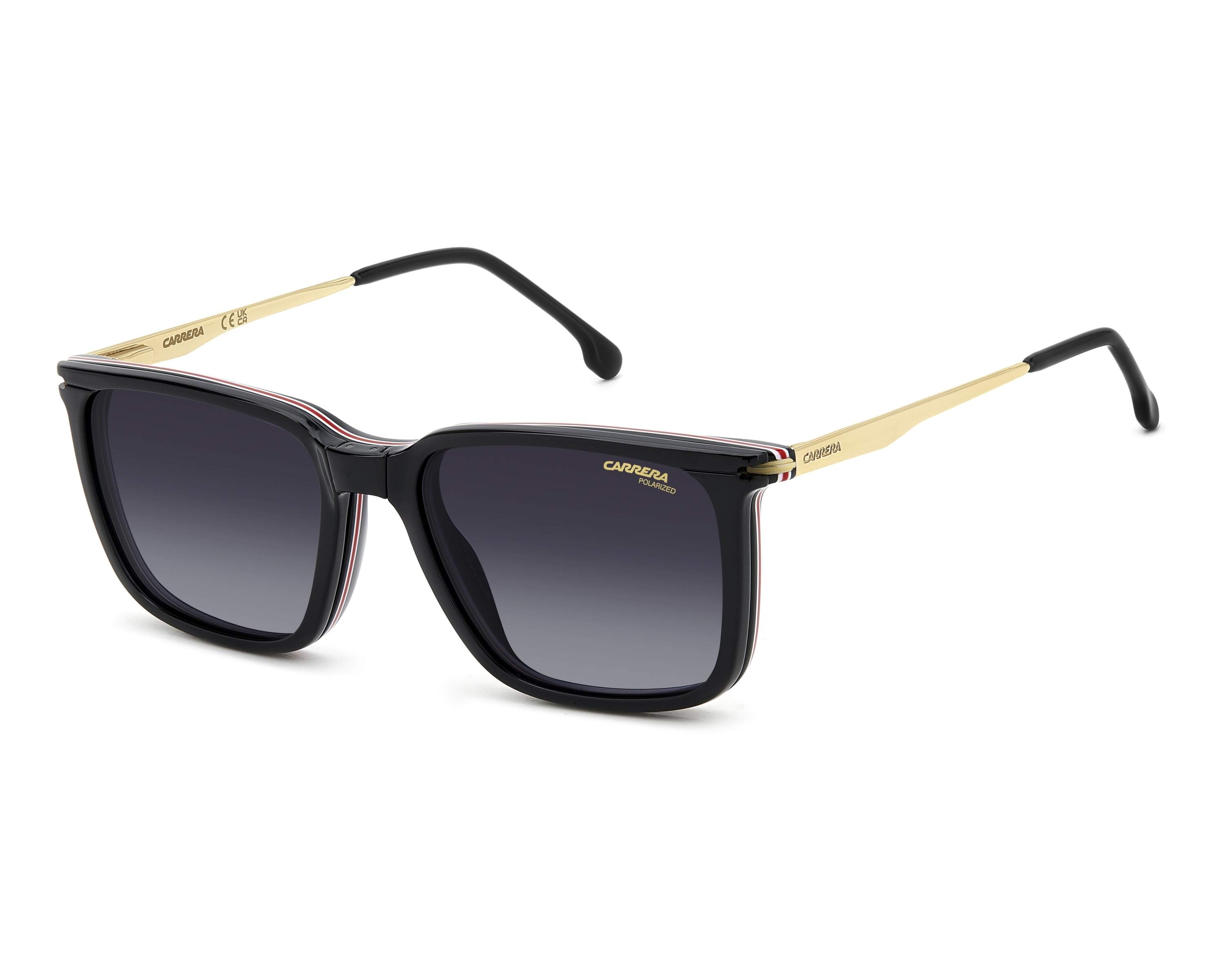 Carrera CA-357-C 2M2 54-17 Black Gold 360 degree view 6