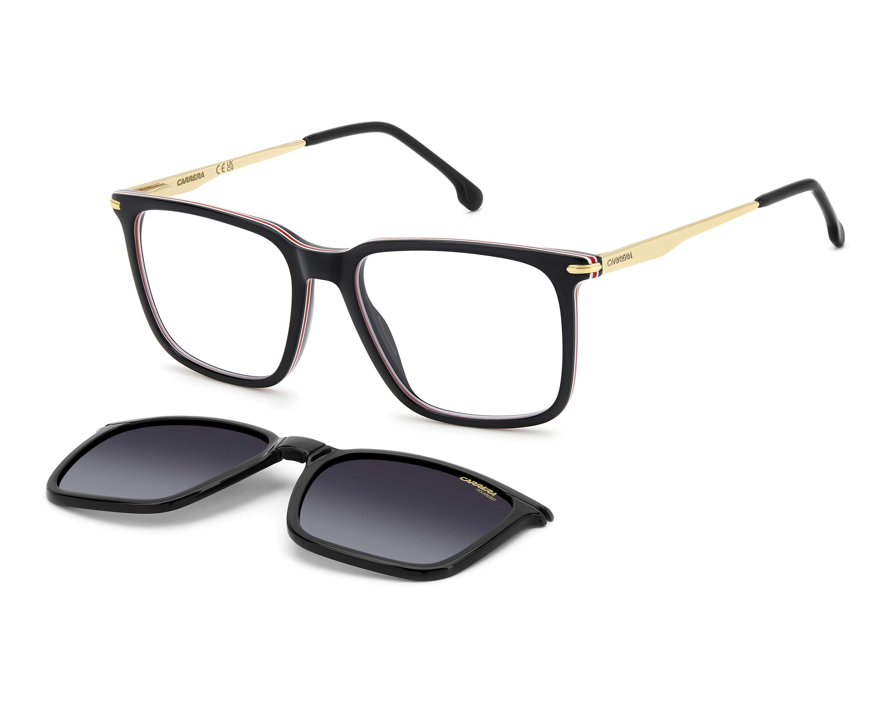 Carrera CA-357-C 2M2 54-17 Black Gold 360 degree view 7