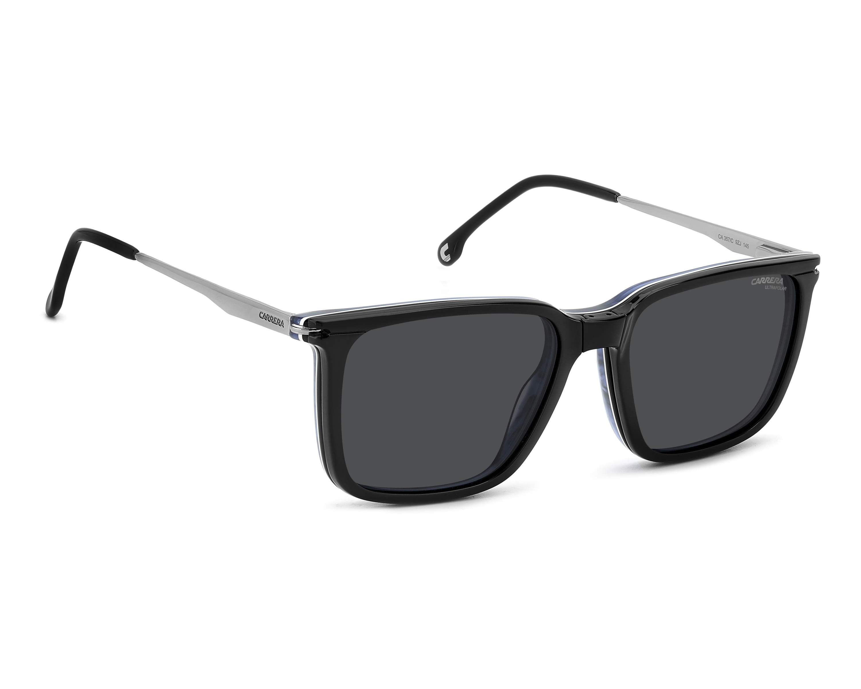 Carrera CA-357-C 9ZJ 54-17 Black Blue 360 degree view 2