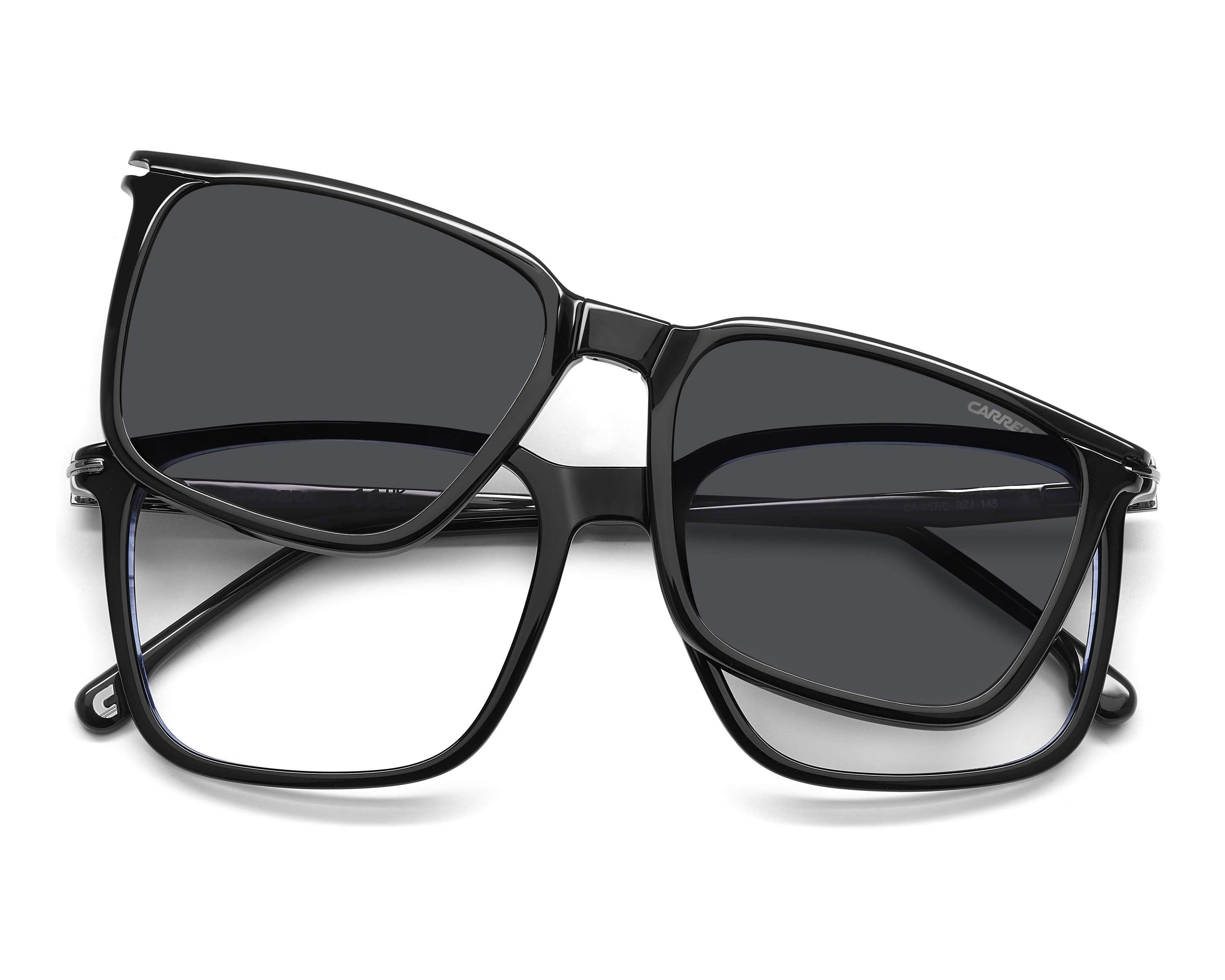 Carrera CA-357-C 9ZJ 54-17 Black Blue 360 degree view 6