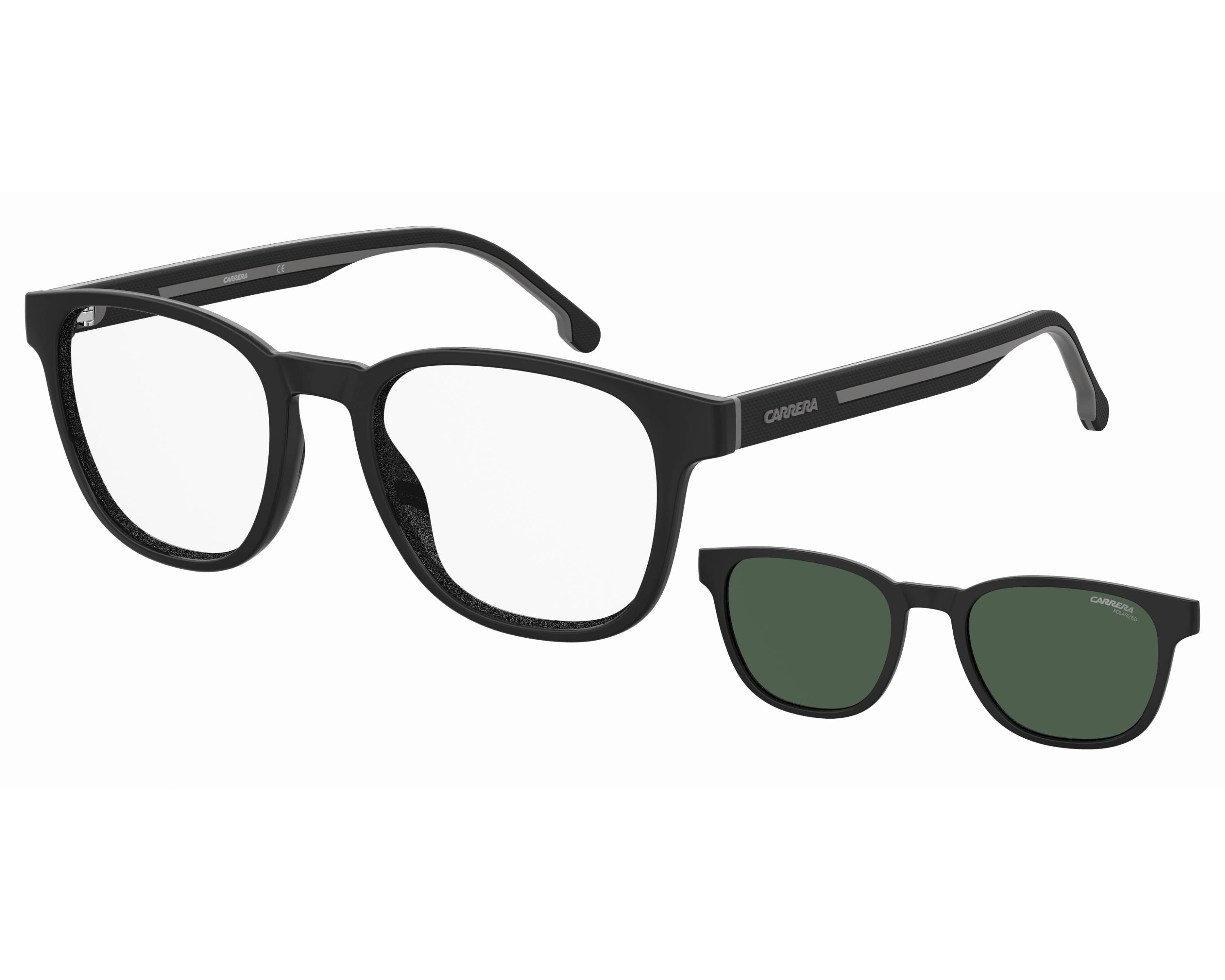 Occhiali Da Vista Carrera 320 08A Uomo – Colore Black Grey, Forma Quadrata, Misura 51/19/145, In Acetato