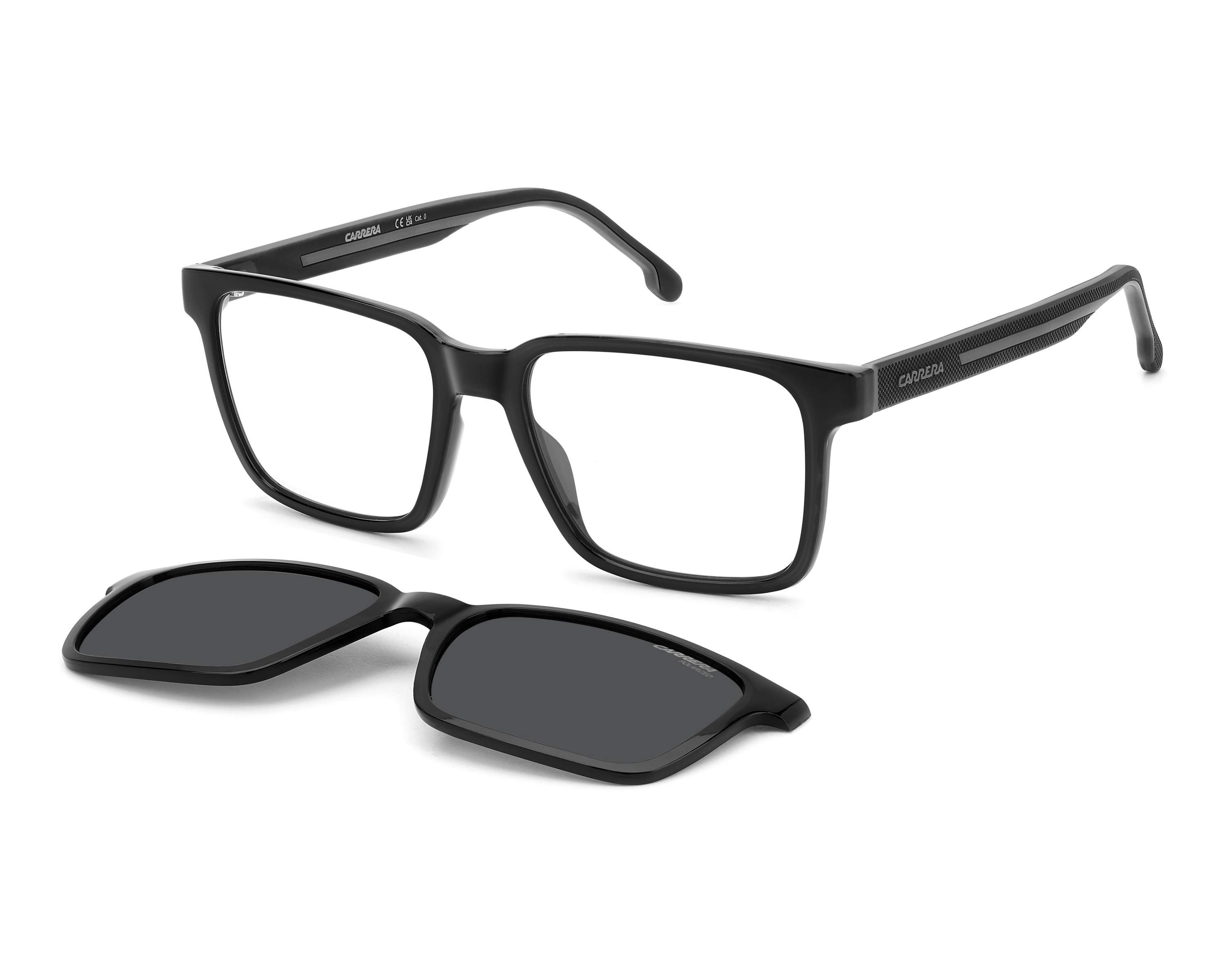 Carrera CA-8069-CS 08A/M9 53-17 Negra Gris 360 degree view 1