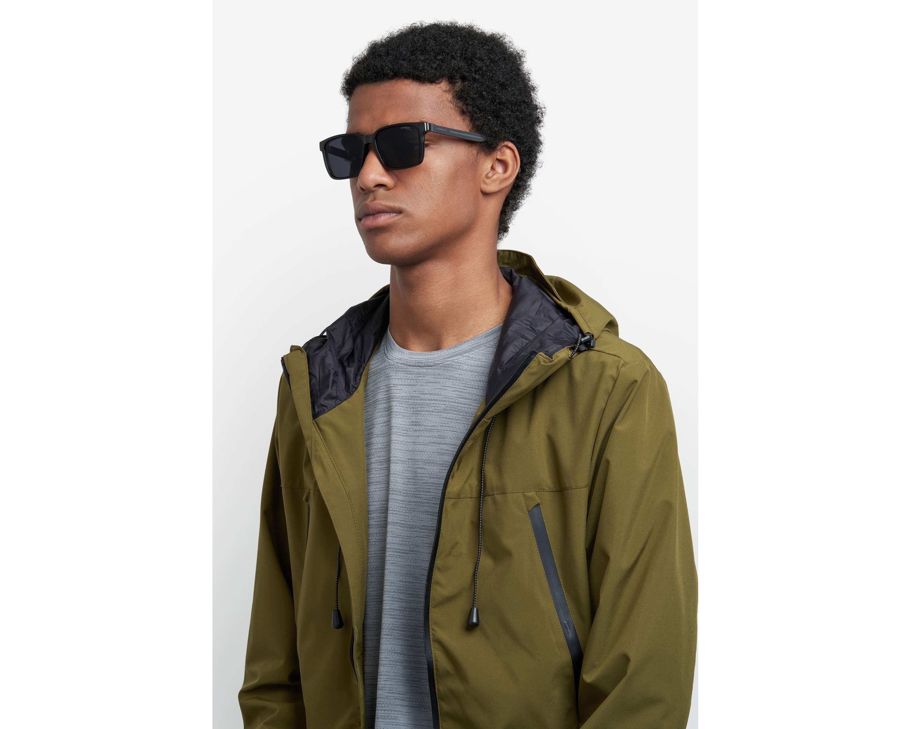 Carrera CA-8069-CS 08A/M9 53-17 Negra Gris 360 degree view 3