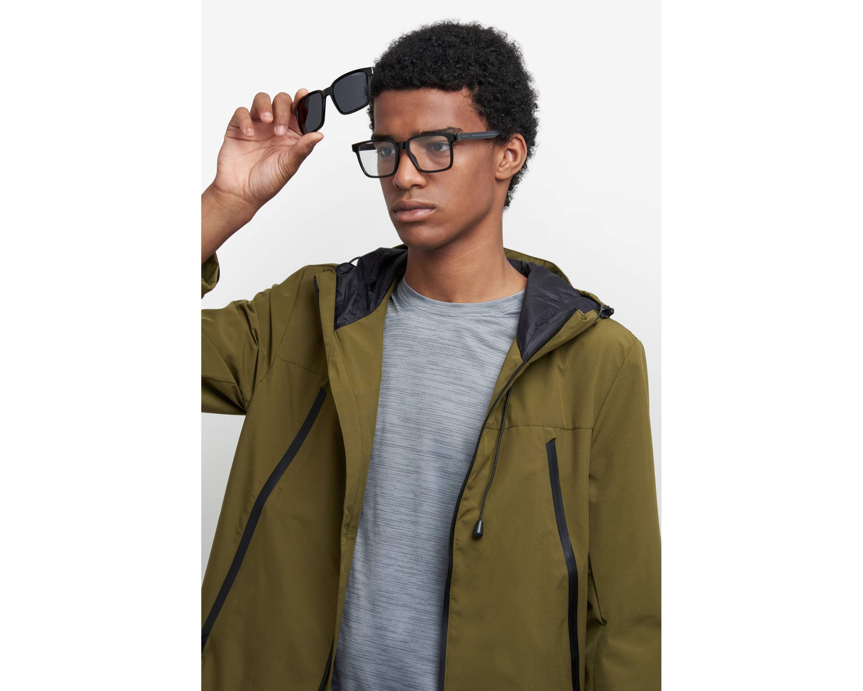 Carrera CA-8069-CS 08A/M9 53-17 Negra Gris 360 degree view 11