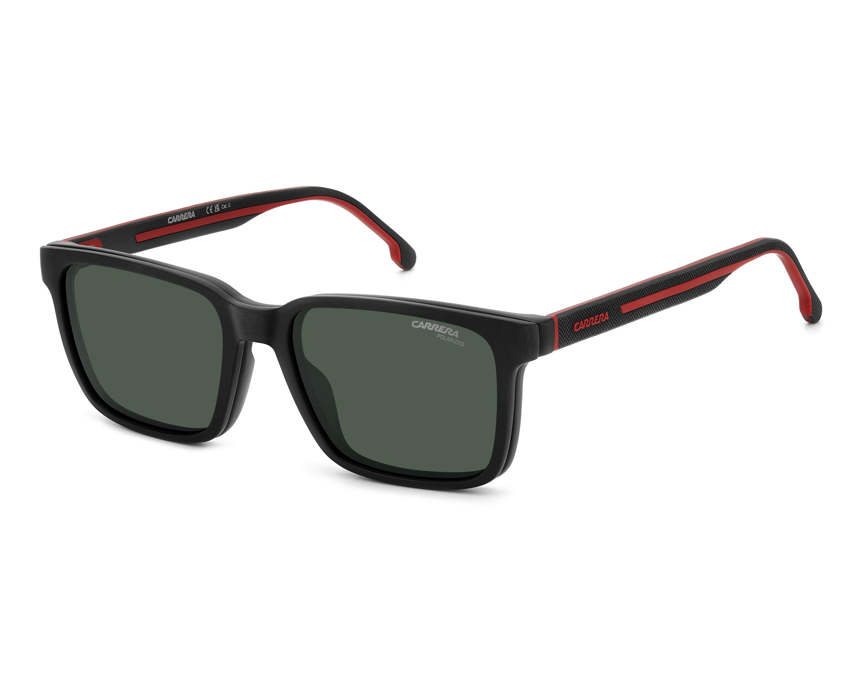 Carrera CA-8069-CS BLX/UC 53-17 Black Red 360 degree view 1