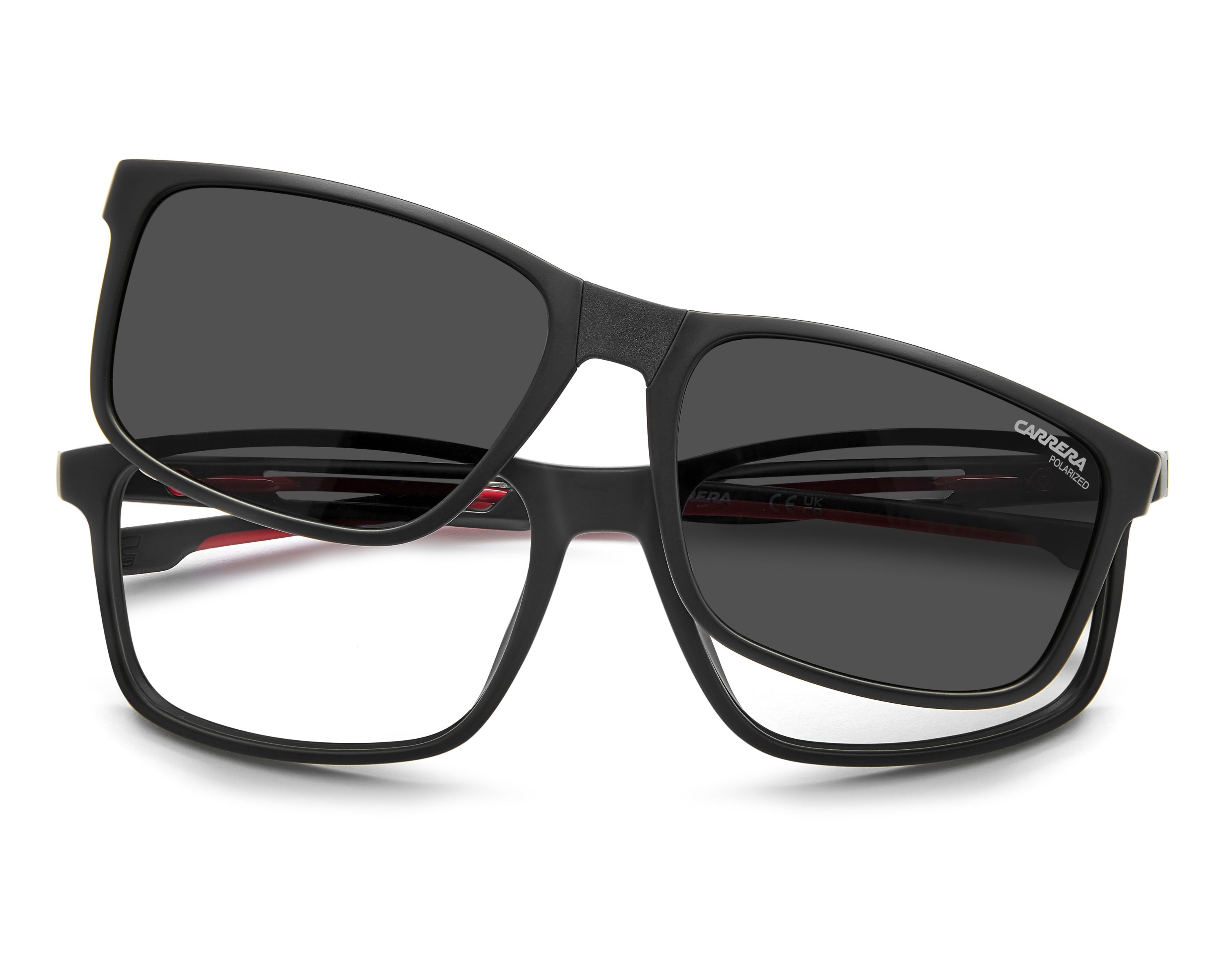 Carrera CA-8933-C BLX/M9 56-17 Black Red 360 degree view 4