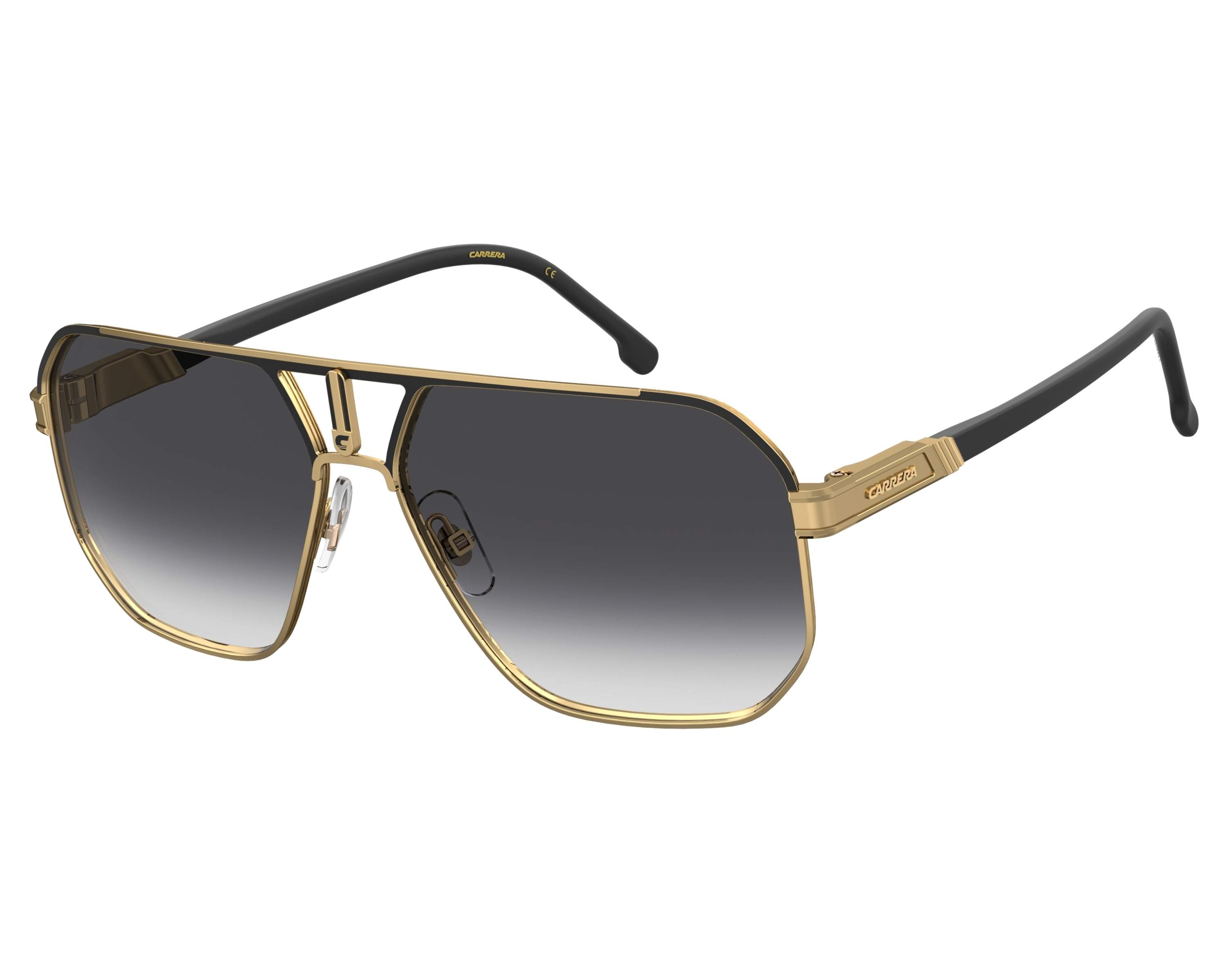 Black and gold carrera sunglasses sales