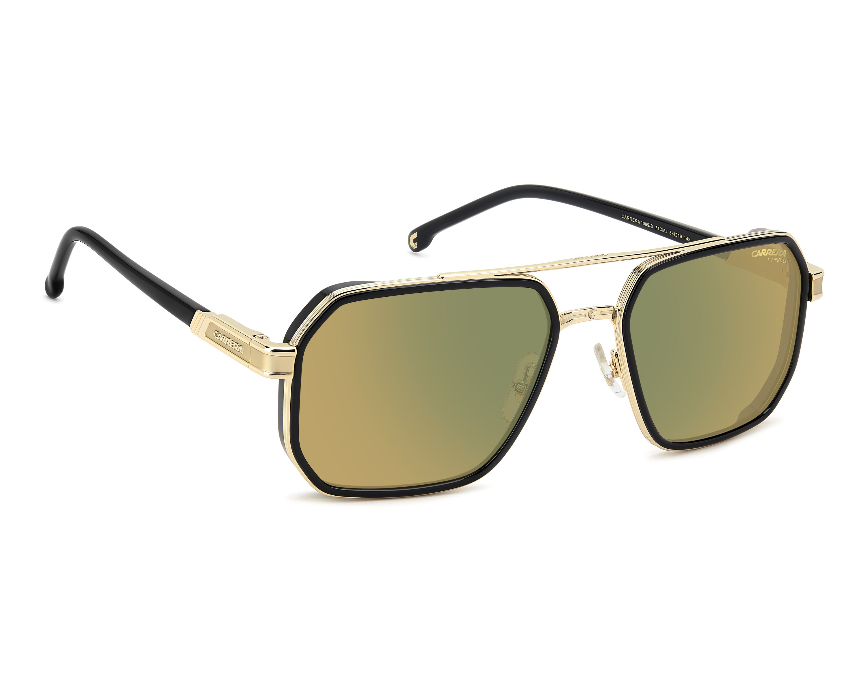 Carrera CARRERA-1069-S 71C/MJ - Black Yellow 360 degree view 2
