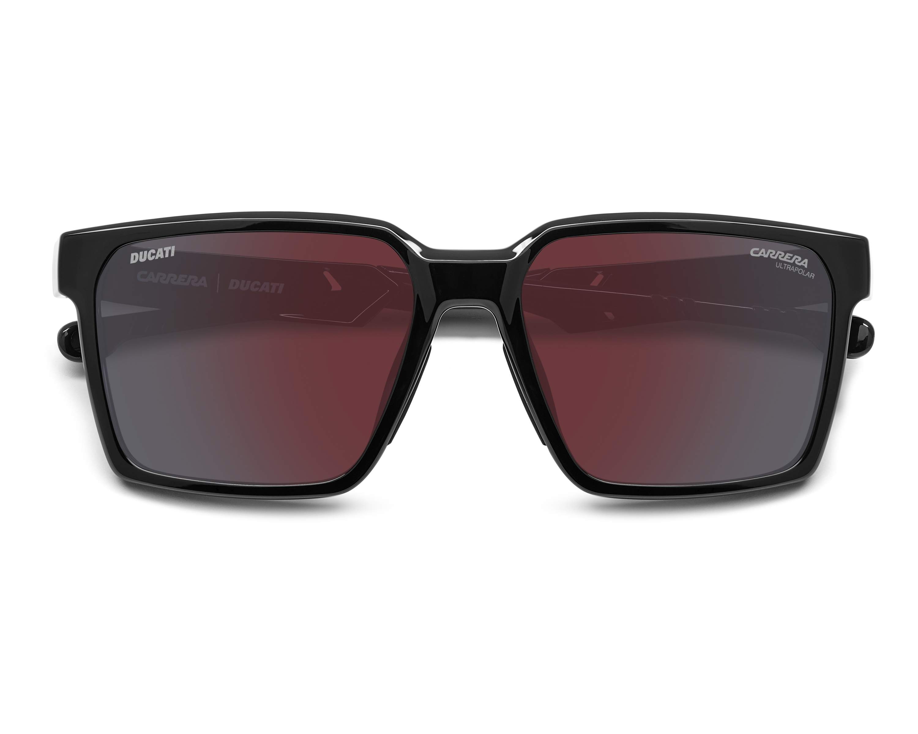 Carrera CARDUC-045-S OIT/H4 56-17 Black Red 360 degree view 1
