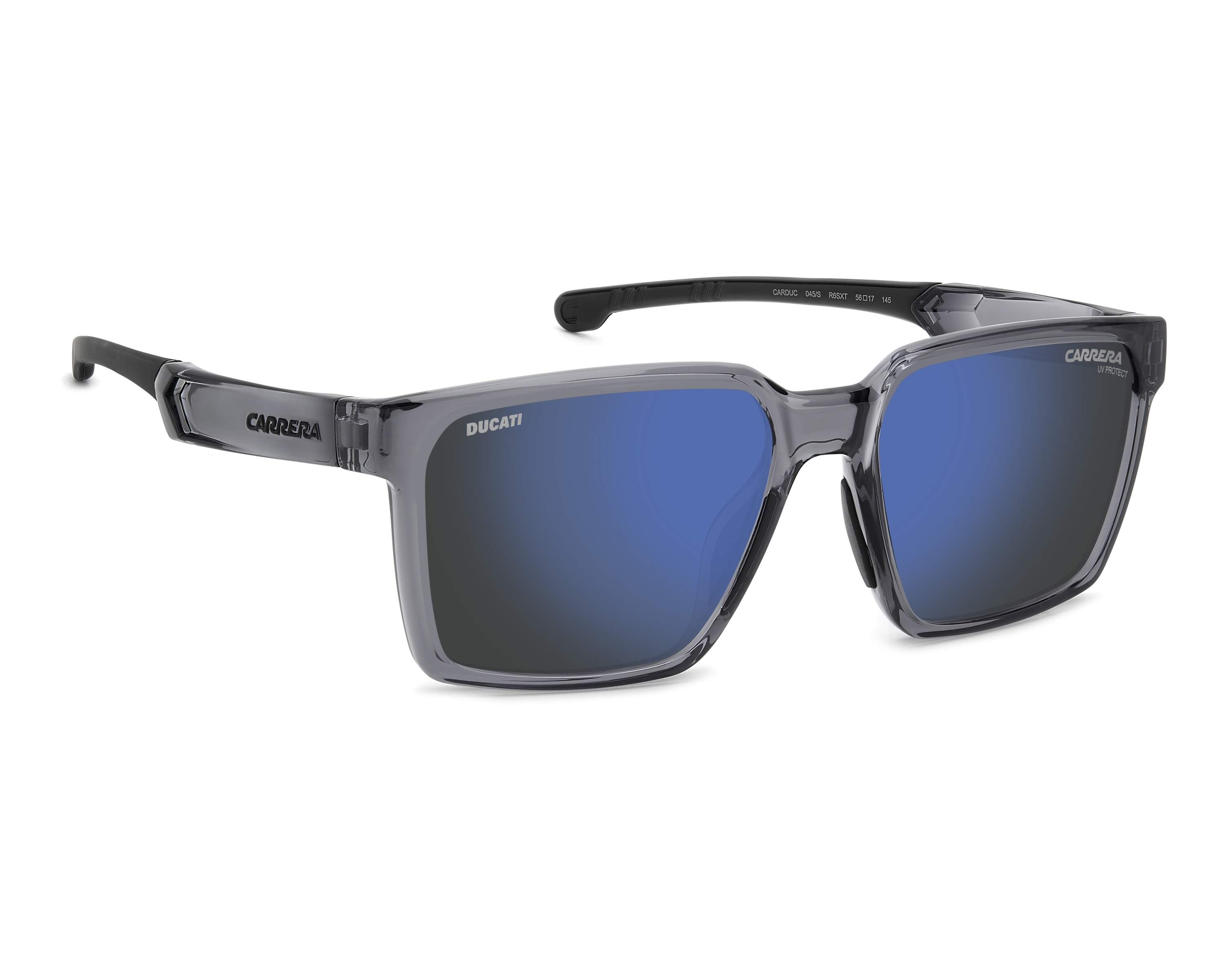 Carrera CARDUC-045-S R6S/XT 56-17 Grey Black 360 degree view 1