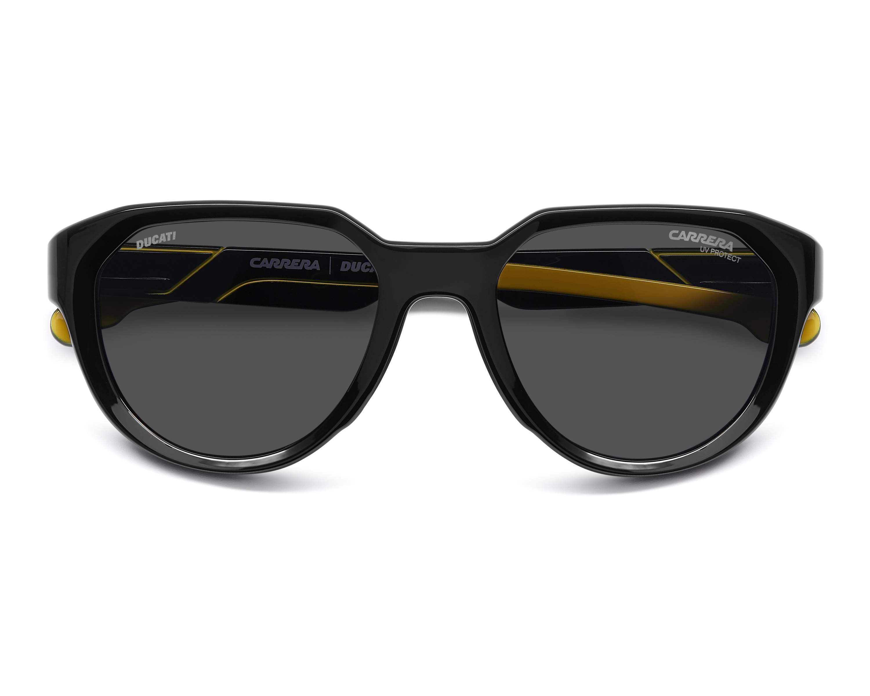 Carrera CARDUC-050-S 71C/2K 53-20 Black Yellow 360 degree view 2