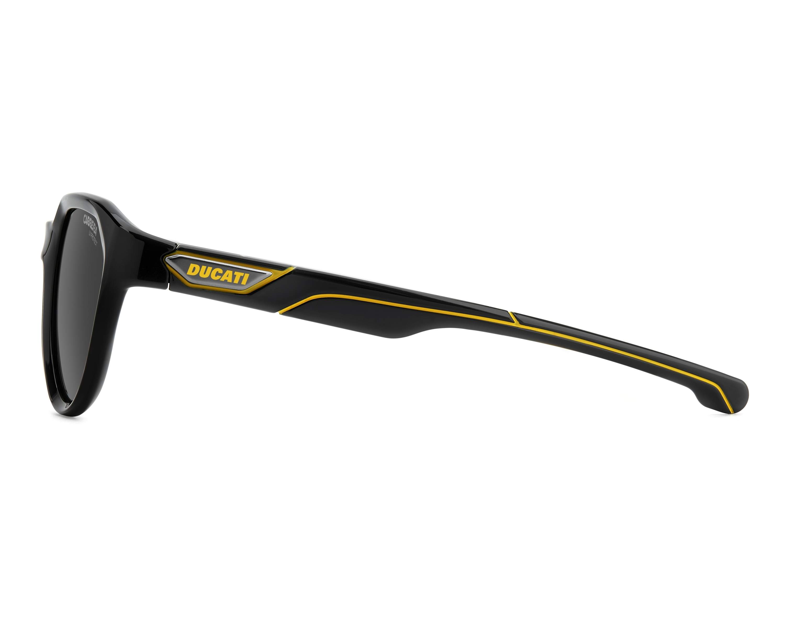 Carrera CARDUC-050-S 71C/2K 53-20 Black Yellow 360 degree view 4