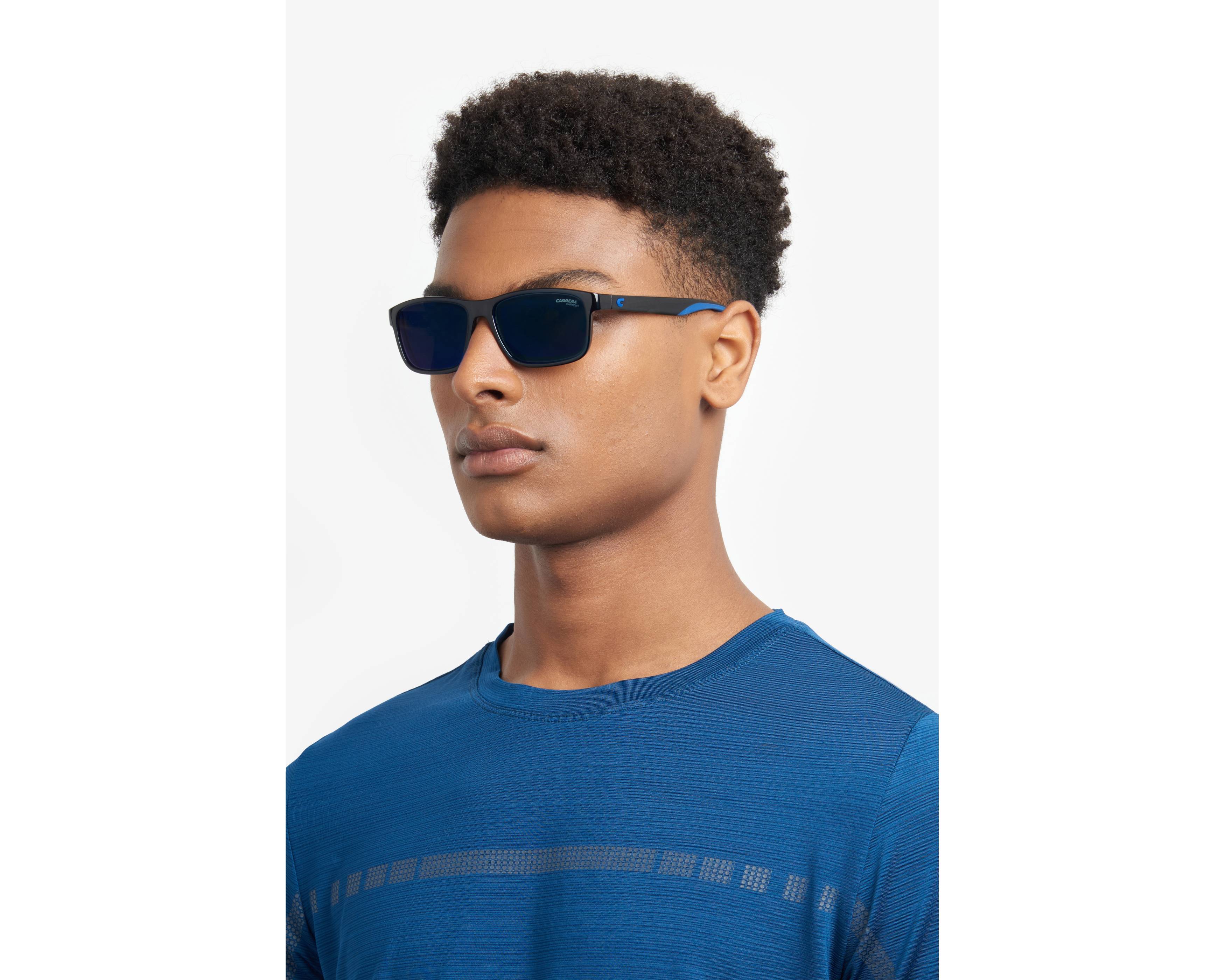 Carrera CARRERA-2047T-S D51/Z0 54-14 Noir Bleu 360 degree view 6