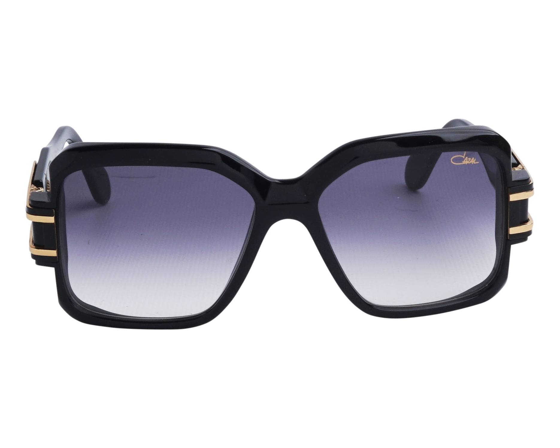 Cazal 0623-3 001 57-16 Black Gold front view