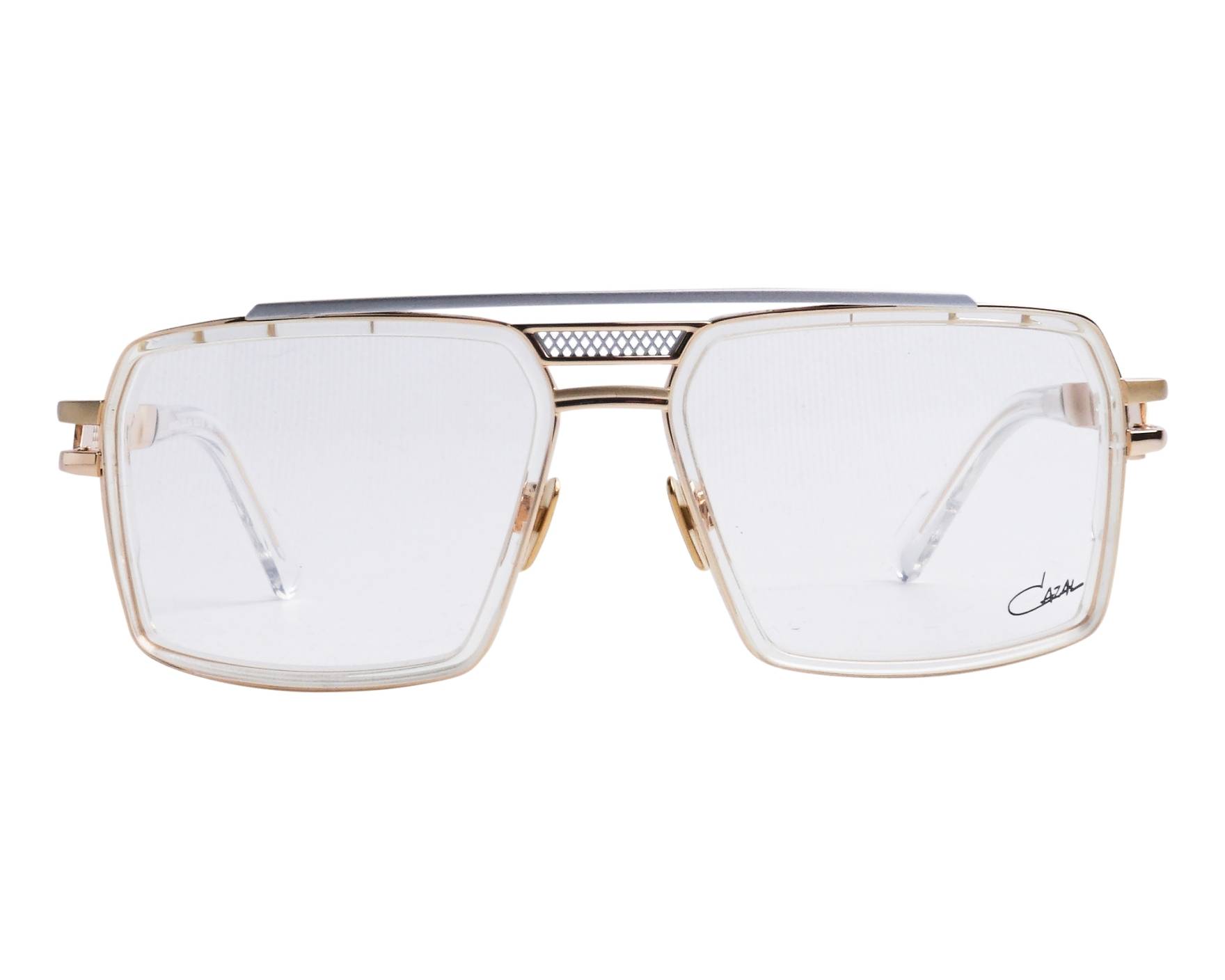 Cazal 6033 004 60-18 Acero Oro front view