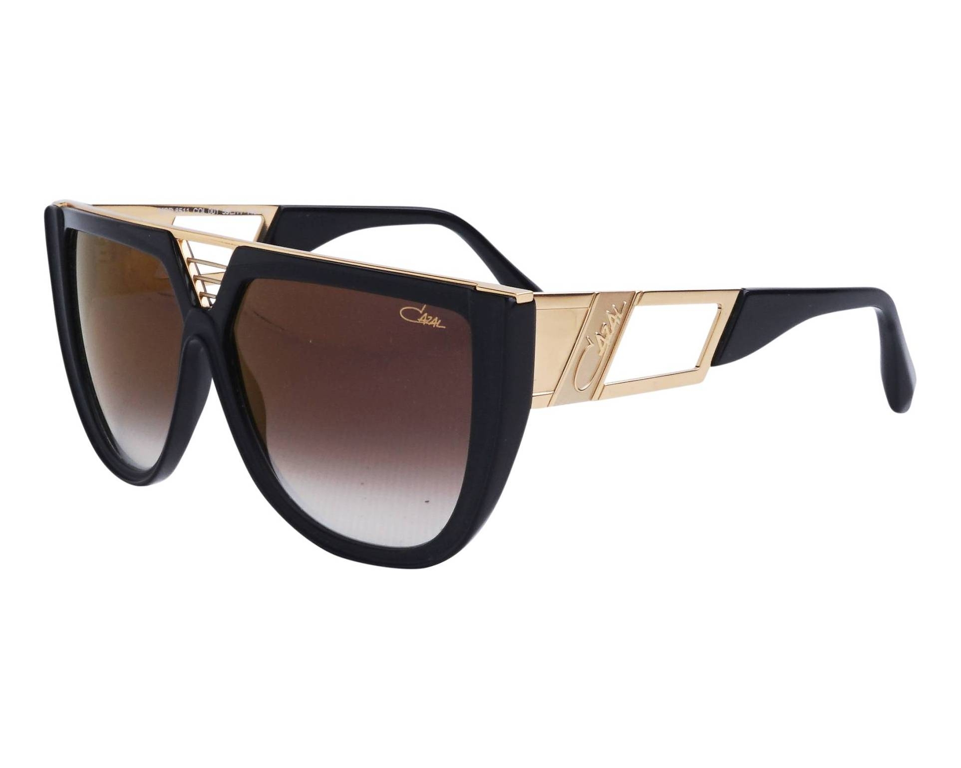 Cazal 8511 001 59-11 Black Gold profile view
