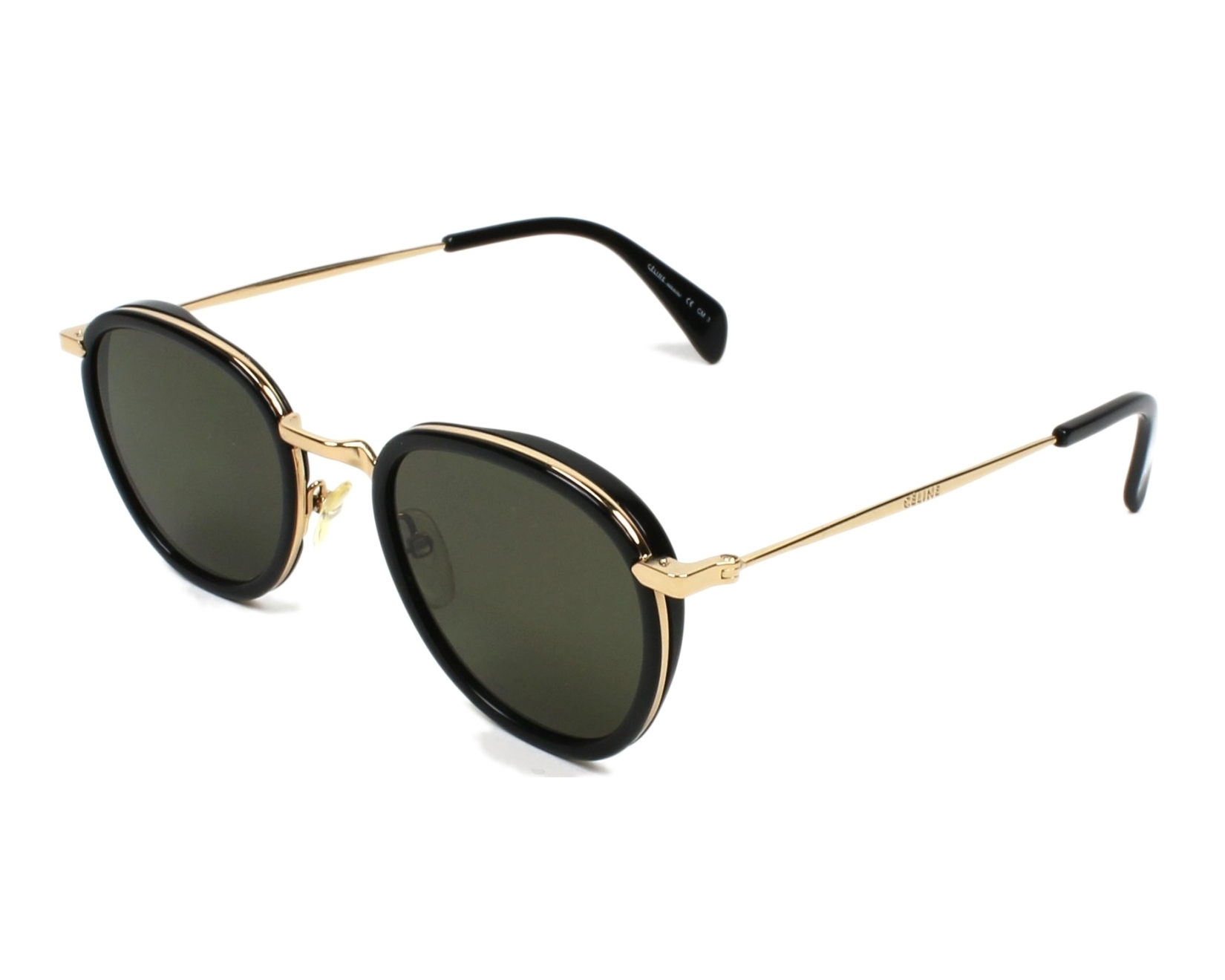 celine black and gold sunglasses