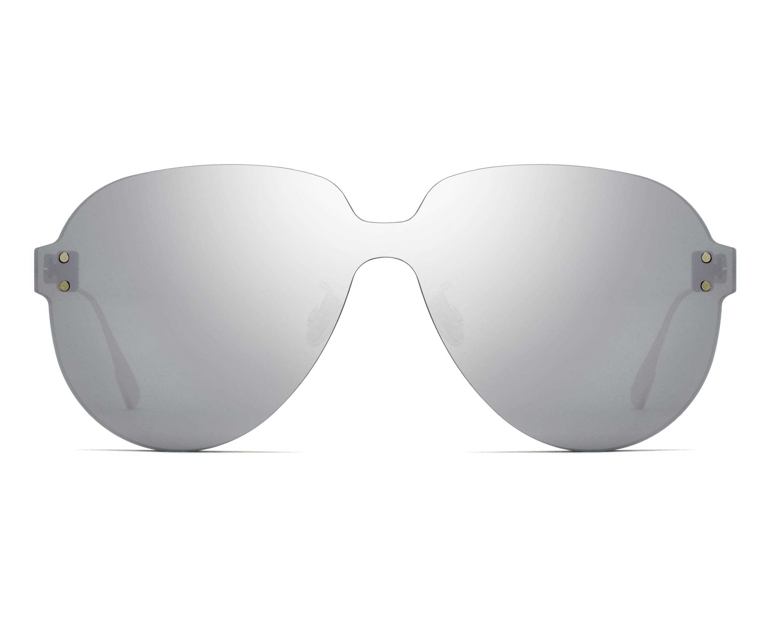 DiorColorQuake3 Oversized Shield Aviator Sunglasses Gray Tinted Christian Dior DiorColorQuake3 Aviator Sunglasses - Brown  main image 4