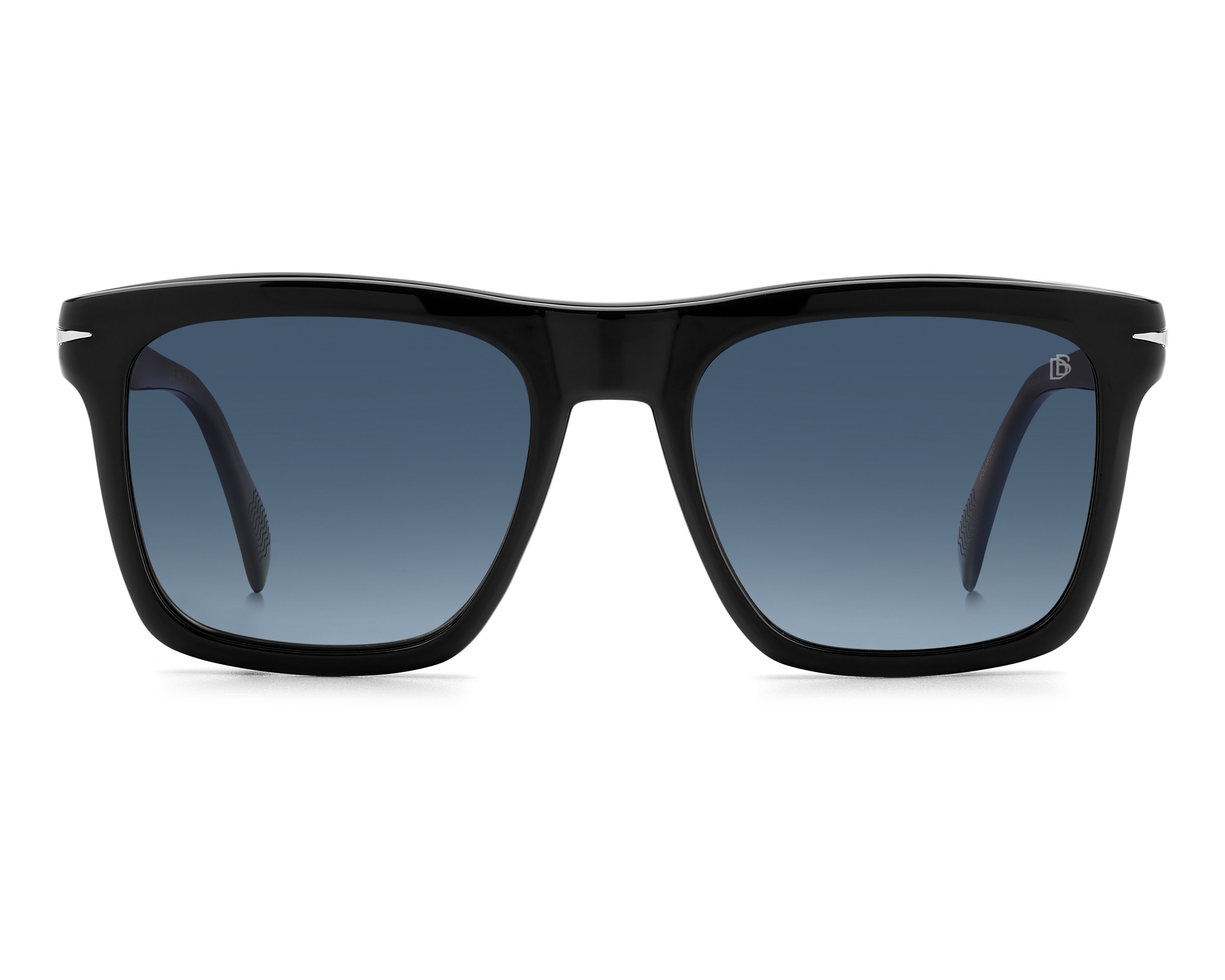David Beckham DB-7000-CS 37N/Z7 53-19 Horn Black  360 degree view 3