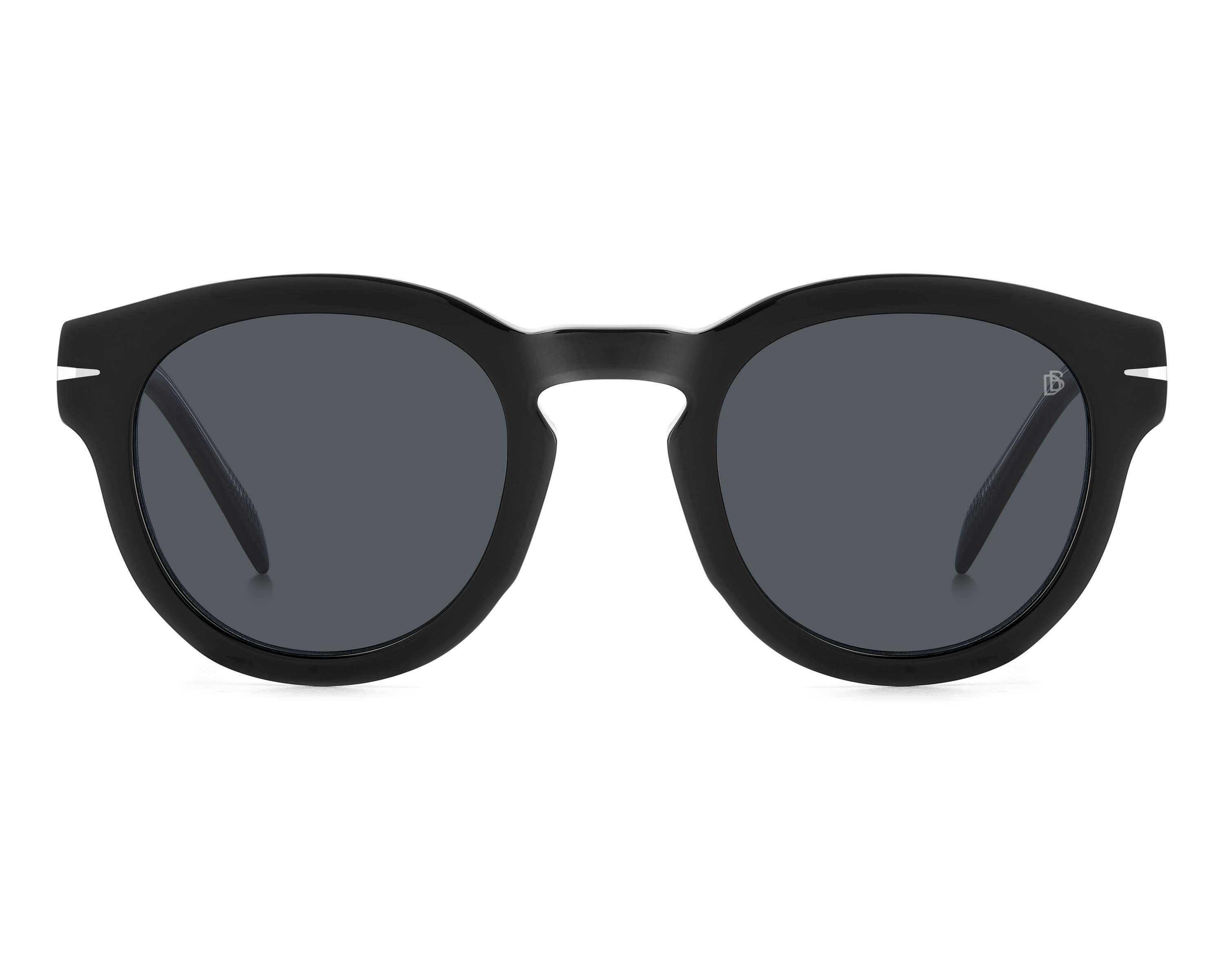 David Beckham DB-7041-S-FLAT 7C5/IR 49-25 Black Crystal side view