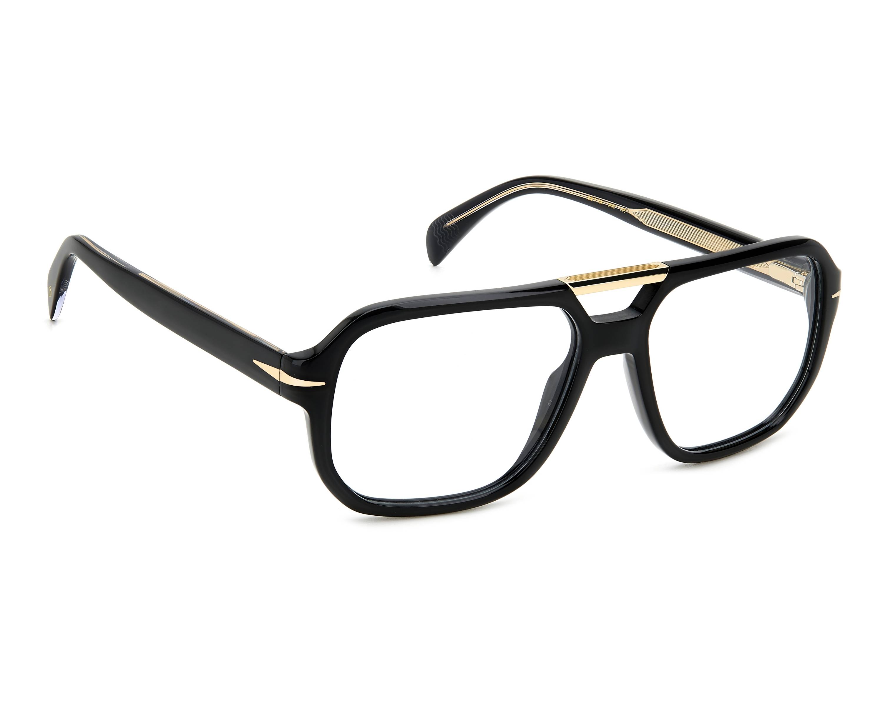 David Beckham DB-7108 2M2 56-16 Black Gold 360 degree view 2