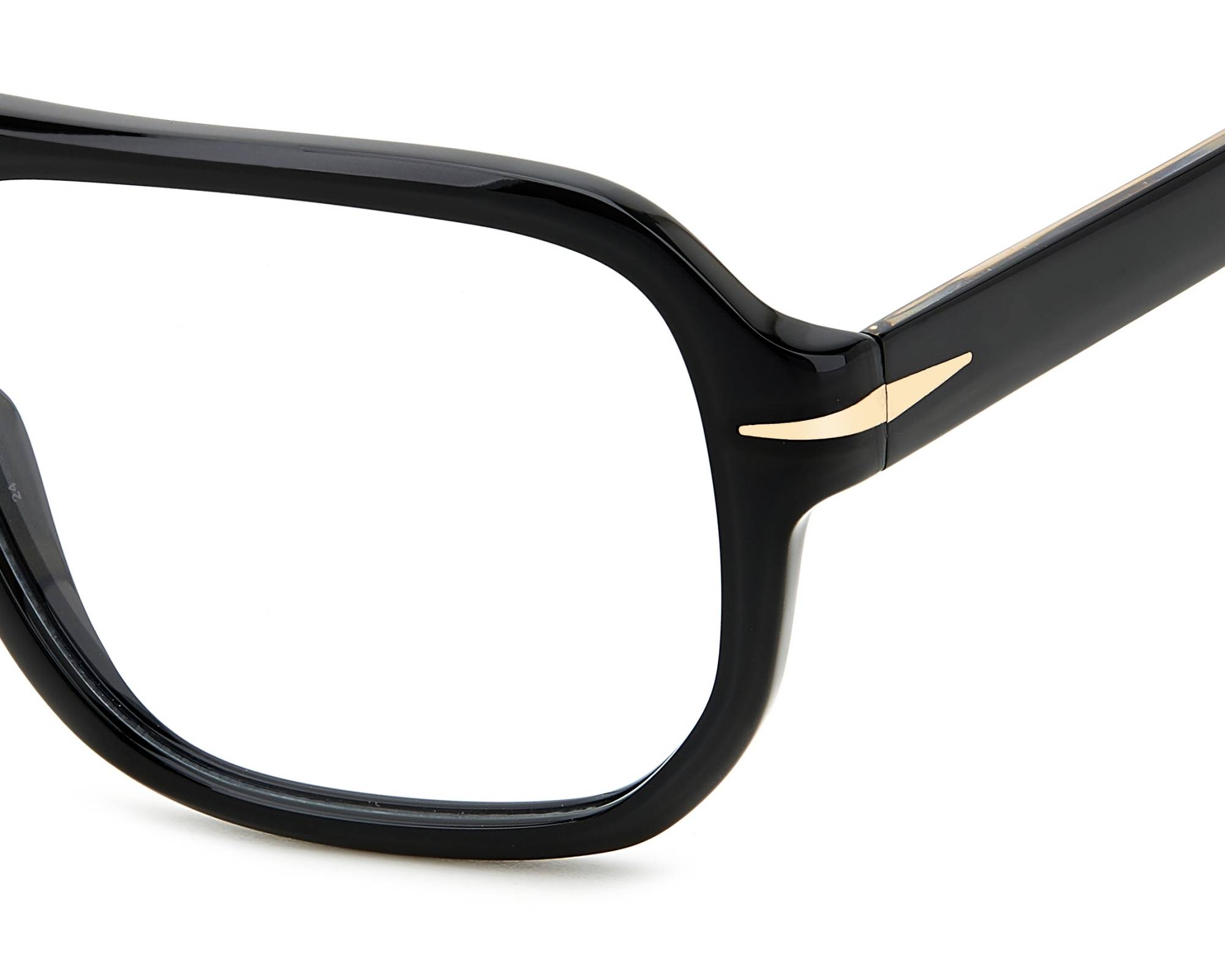 David Beckham DB-7108 2M2 56-16 Black Gold 360 degree view 4