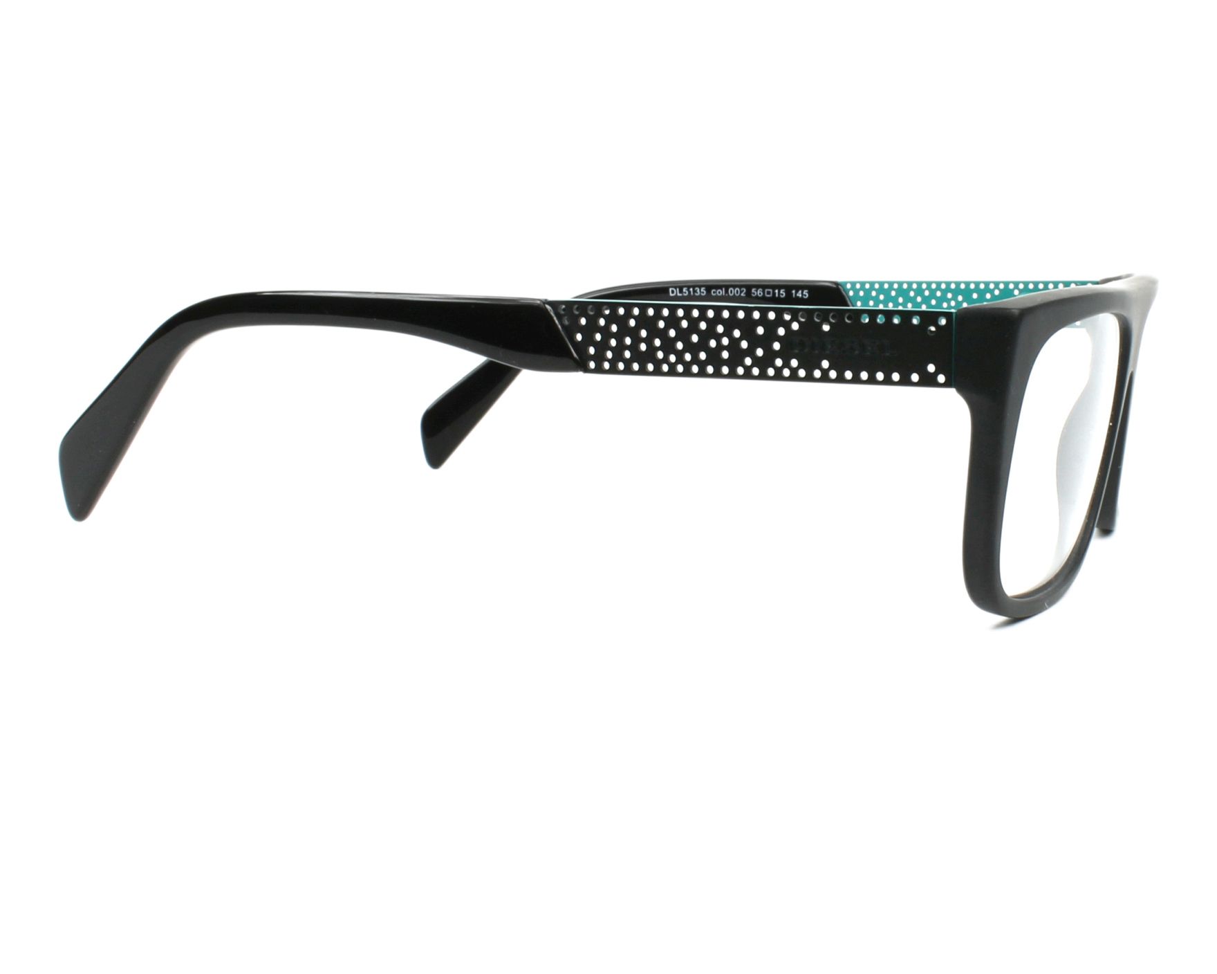 DL-5135 002 Metal Matt Black Acetate Diesel frame