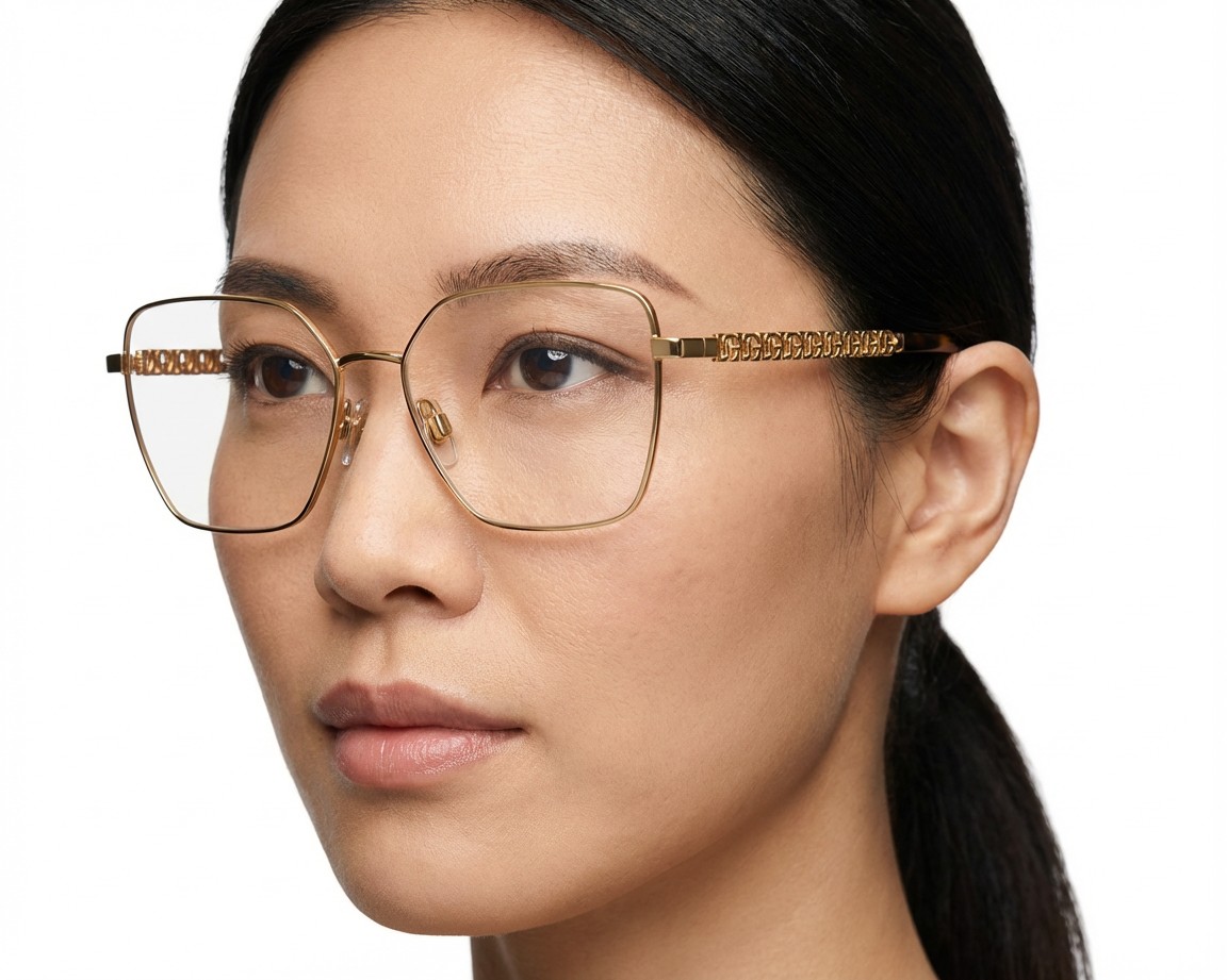 Dolce & Gabbana DG1351 02 56-15 gold  360 degree view 9