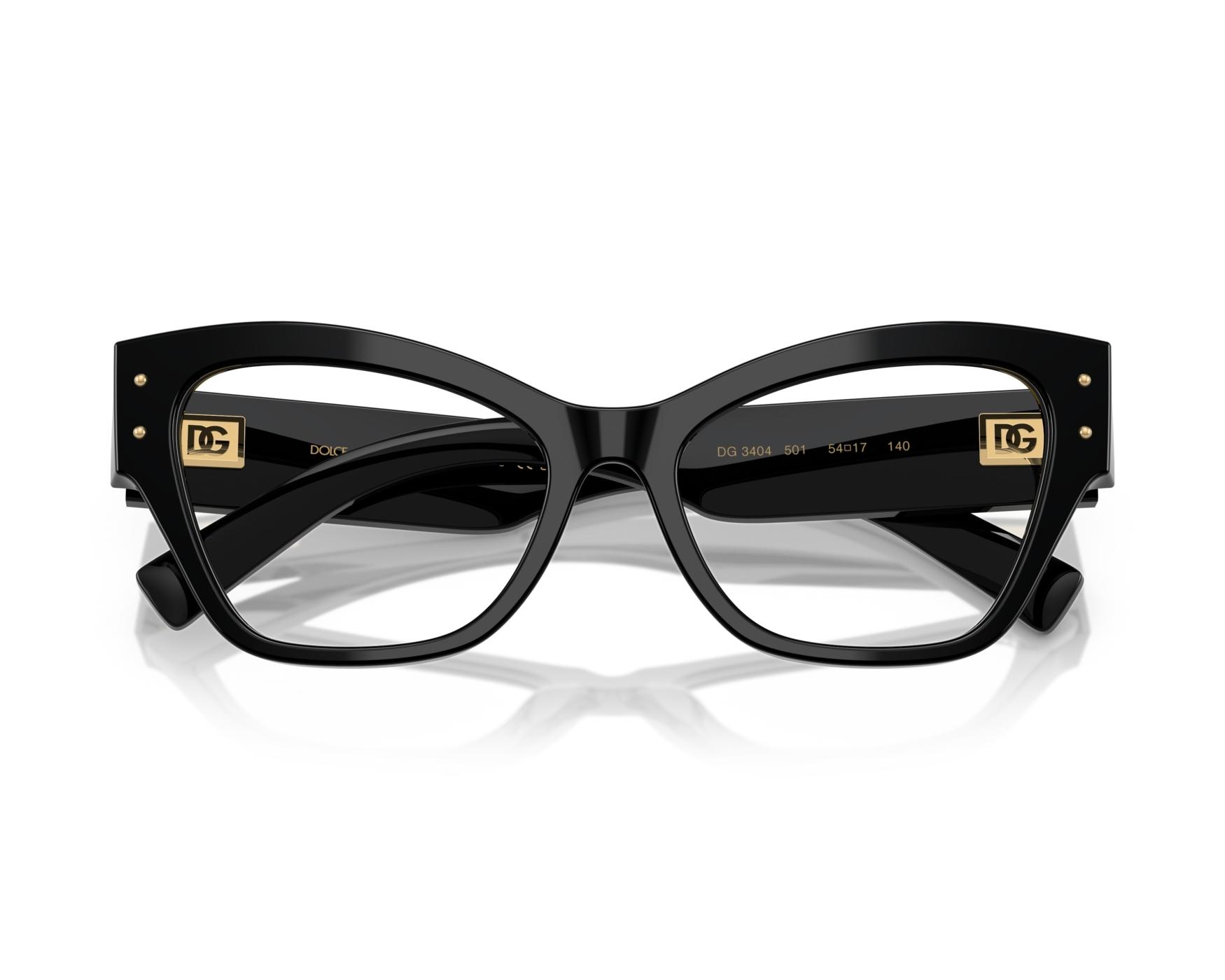 Dolce & Gabbana DG3404 501 54-17 Black  360 degree view 1