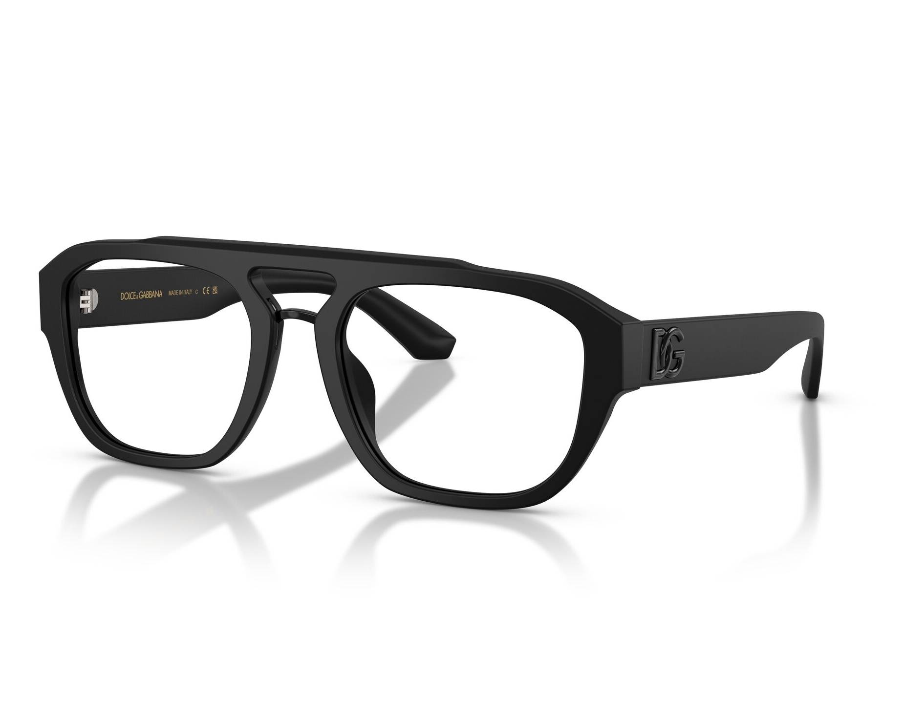 DOLCE＆GABBANA D&G イール レザー　size 46 NAVY Dolce & Gabbana Glasses DG3415 2525