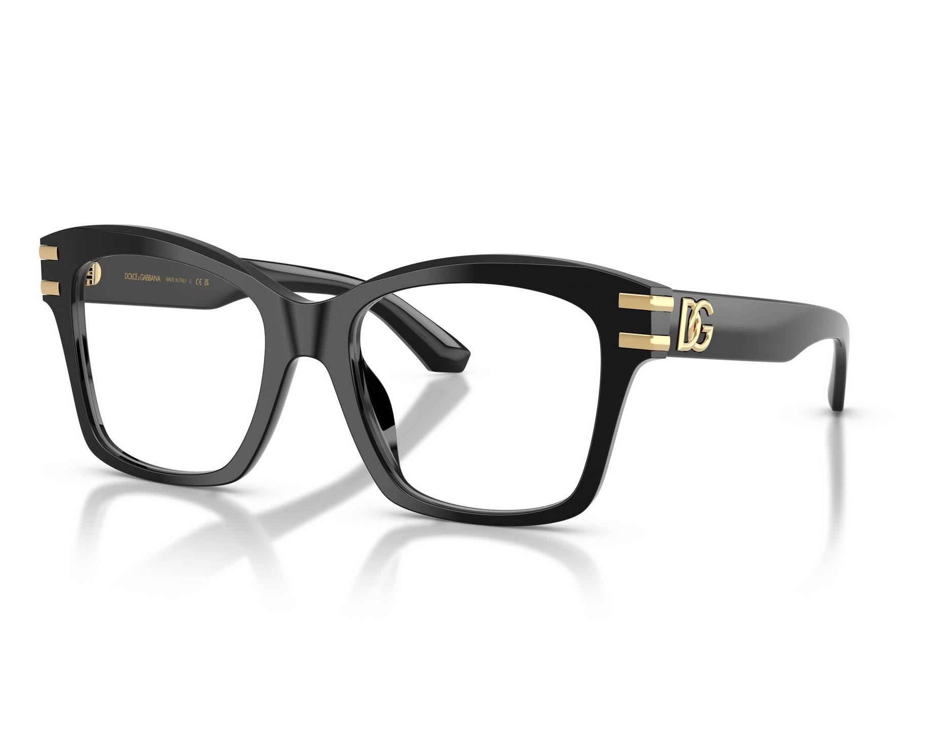 Dolce & Gabbana DG3419 501 52-19 Black  360 degree view 1