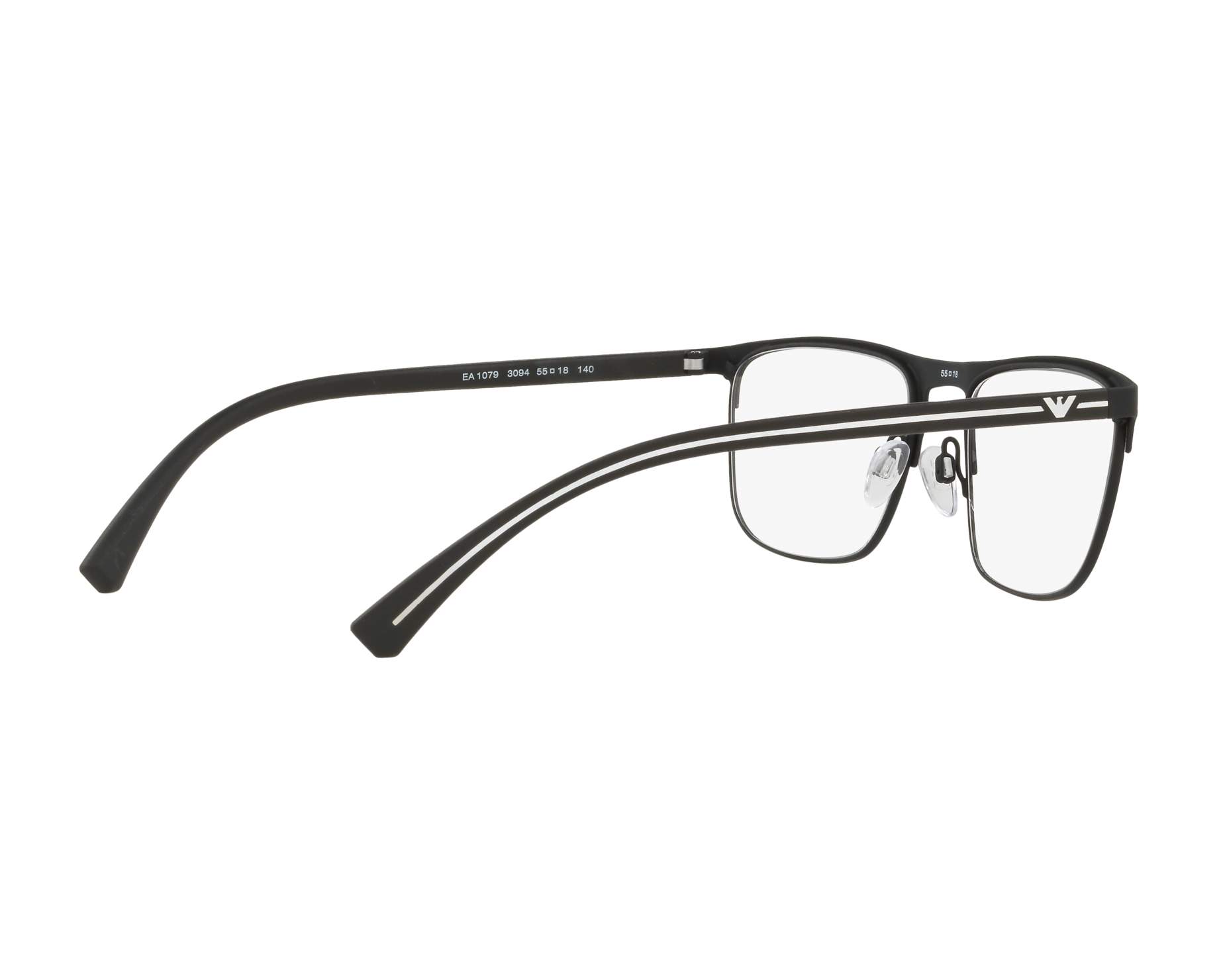 Emporio Armani EA1079 3094 55-18 Black  360 degree view 10