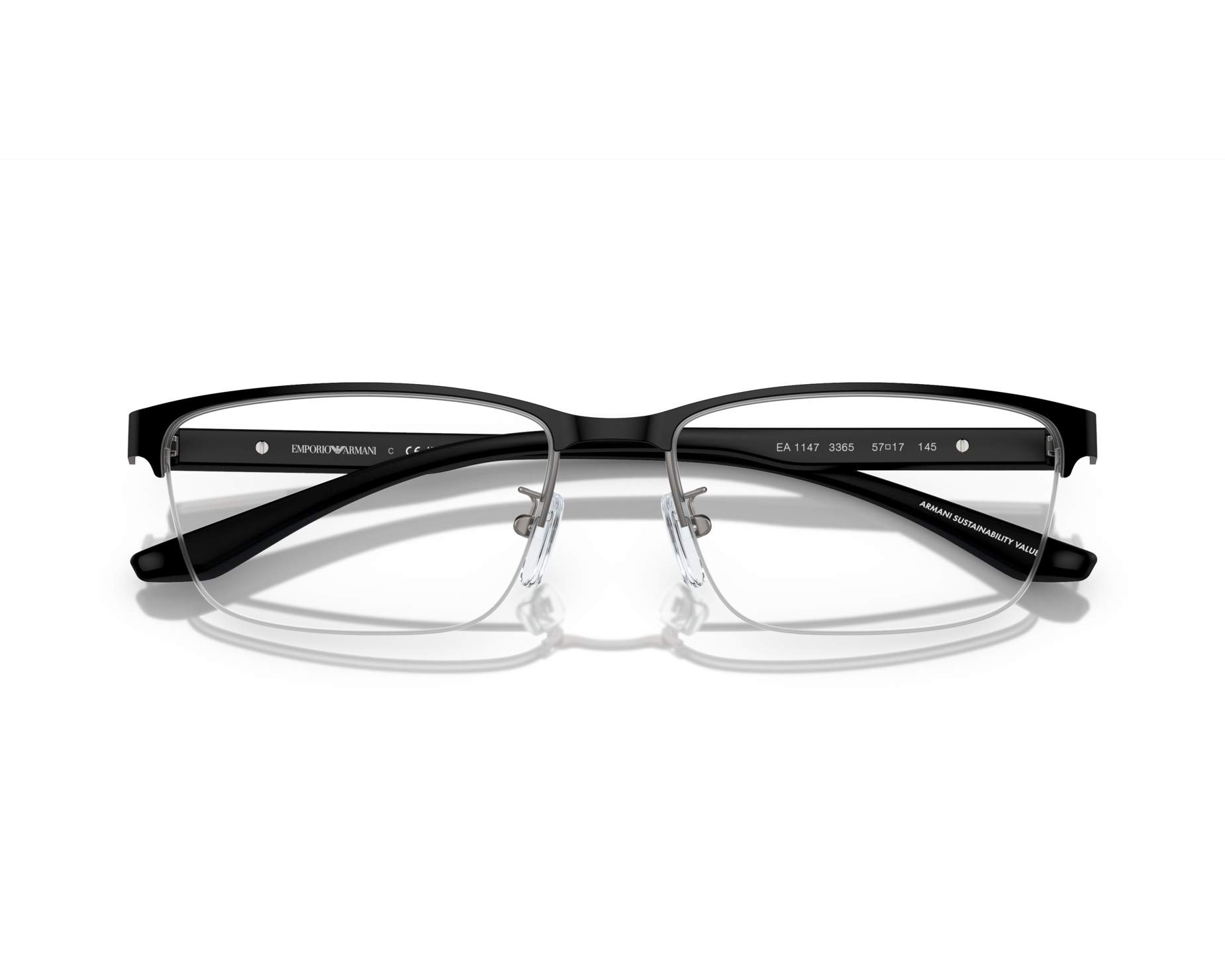 Emporio Armani EA1147 3365 57-17 Gris  360 degree view 5