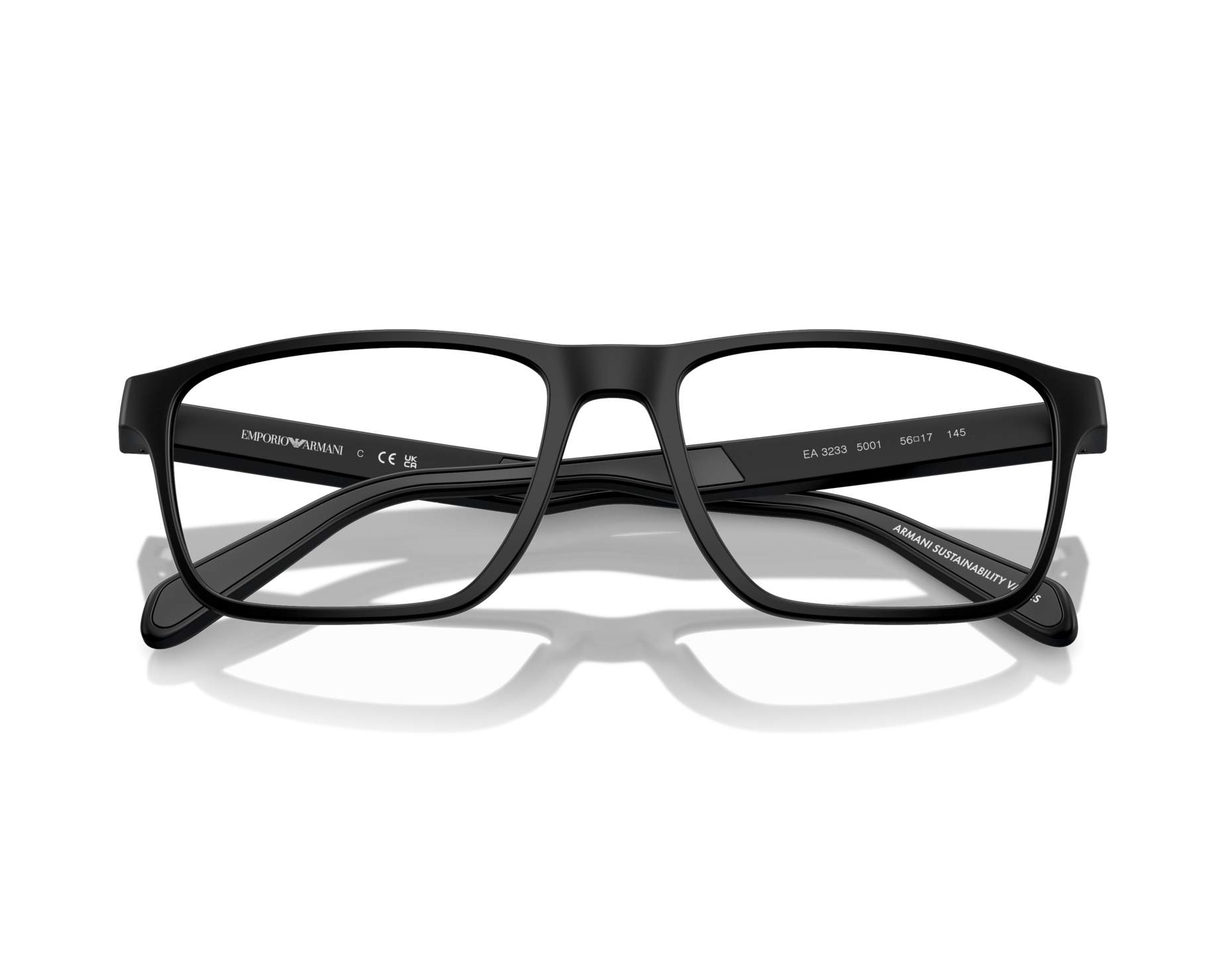 Emporio Armani EA3233 5001 56-17 Black  360 degree view 5