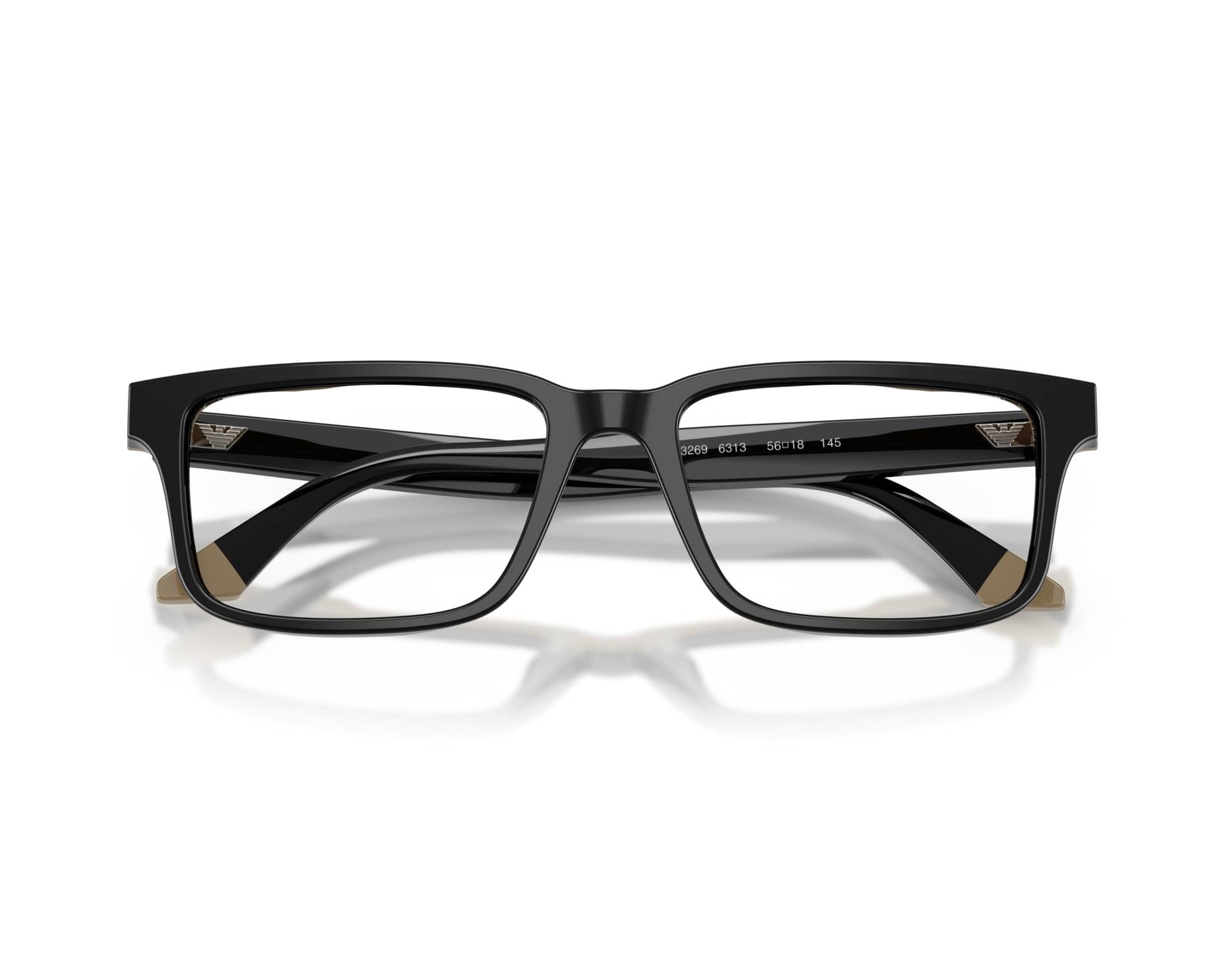 Emporio Armani EA3269 6313 54-18 Black  360 degree view 7