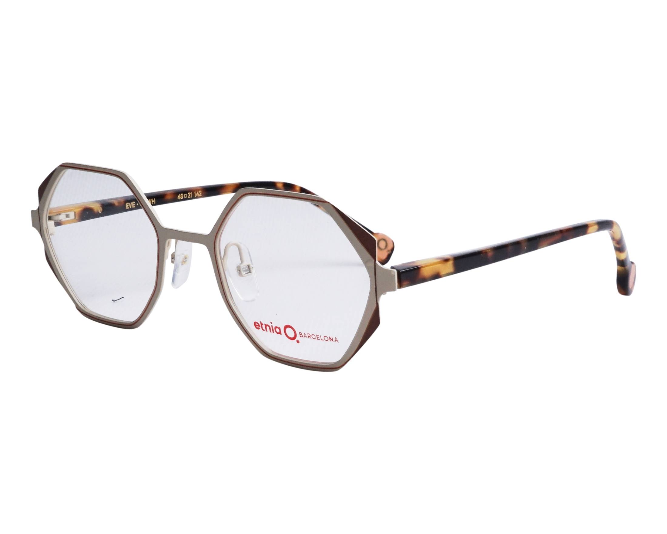 Etnia Barcelona EVE BRWH 49-21 Brown White front view