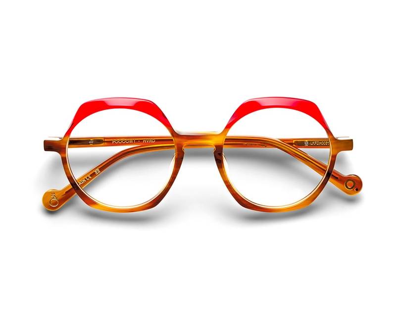 Etnia Barcelona POOOOW HVRD 45-17 Red Havana side view