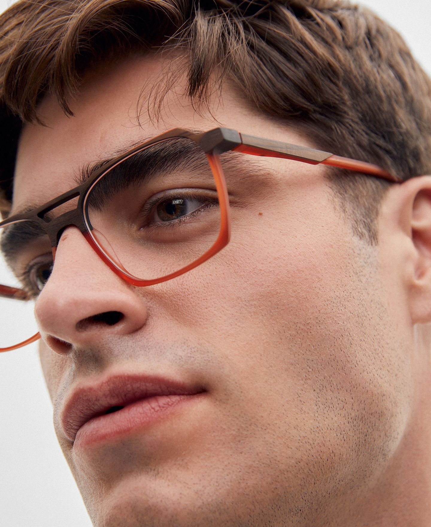 Etnia Barcelona PABLO BROG - Orange Brown 360 degree view 3