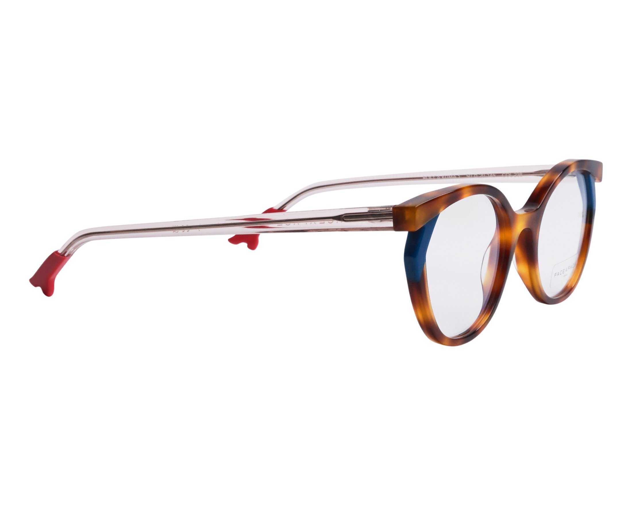 Face a Face BOCCA-KUMA-1 238 50-20 Havana Honey Red side view