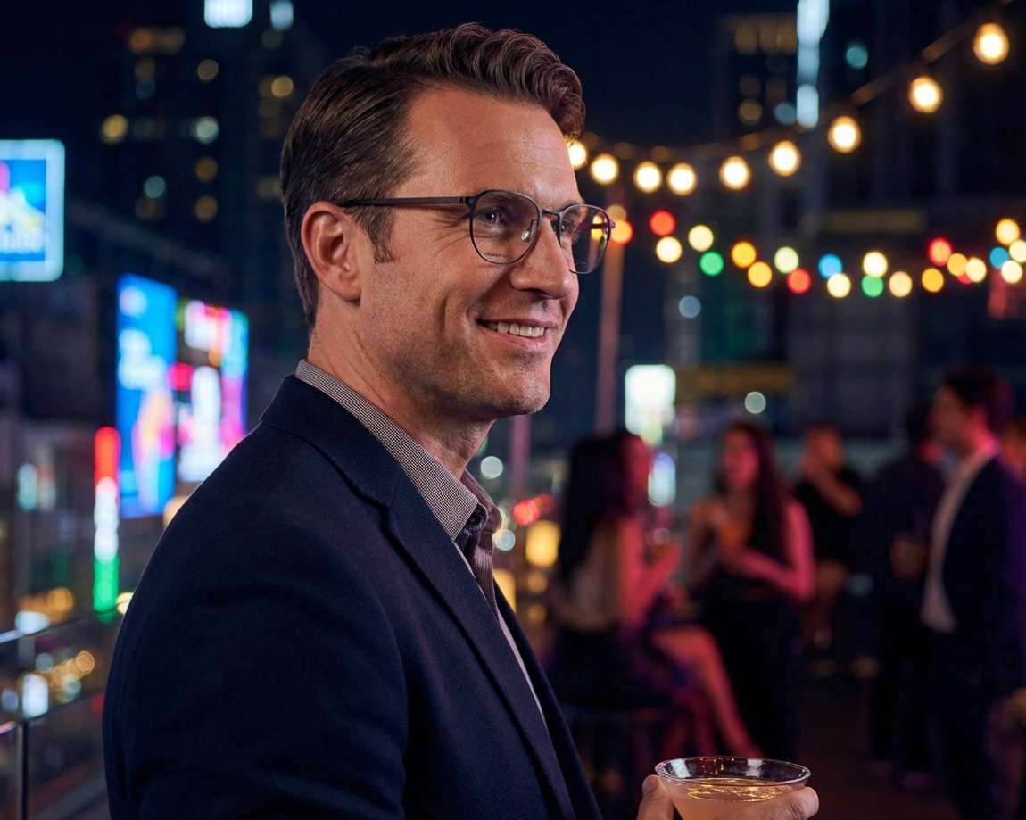 Flexon B-2032 002 52-20 Black Bronze 360 degree view 4