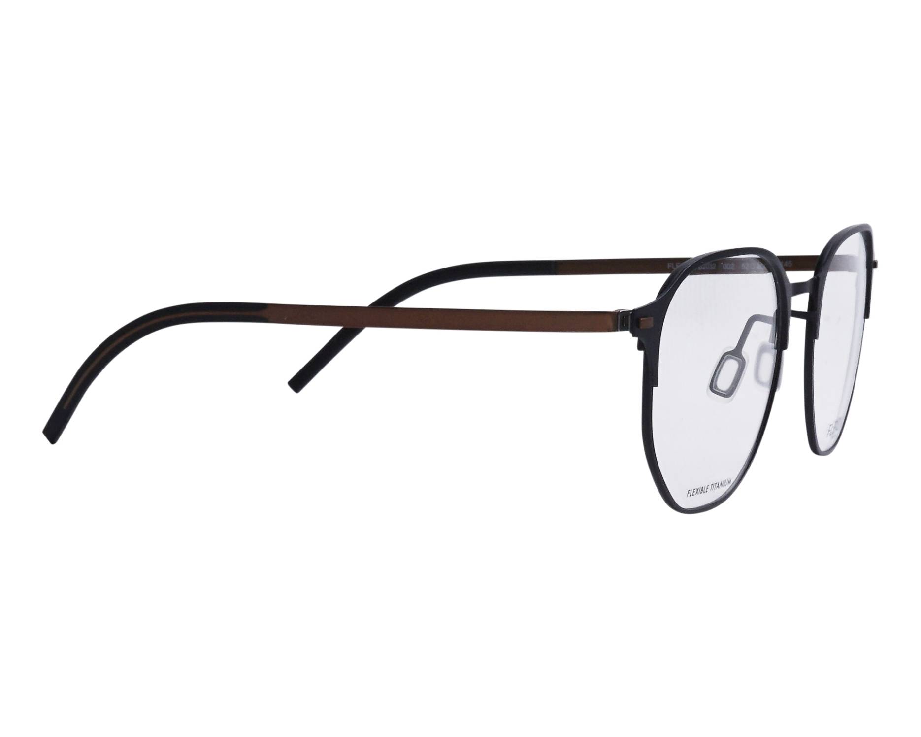 Flexon B-2032 002 52-20 Black Bronze 360 degree view 2