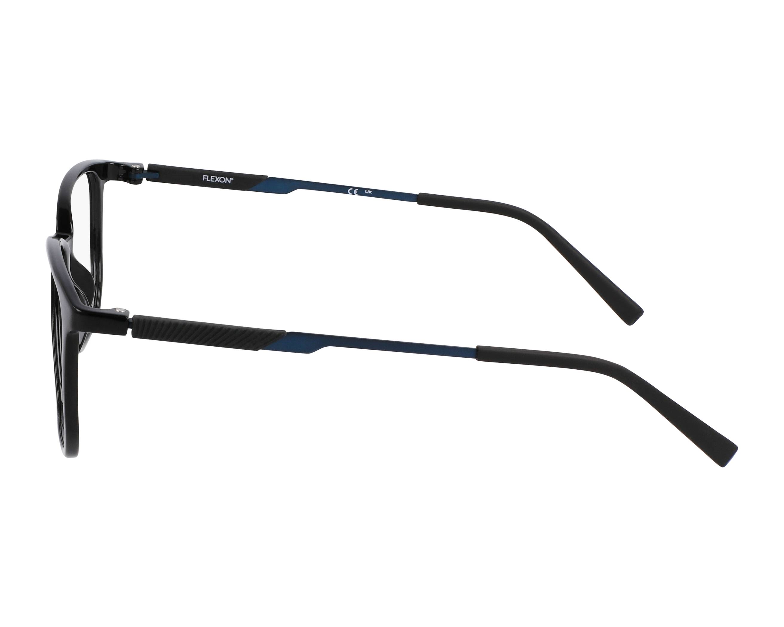 Flexon EP8022 001 53-18 Black Blue 360 degree view 5