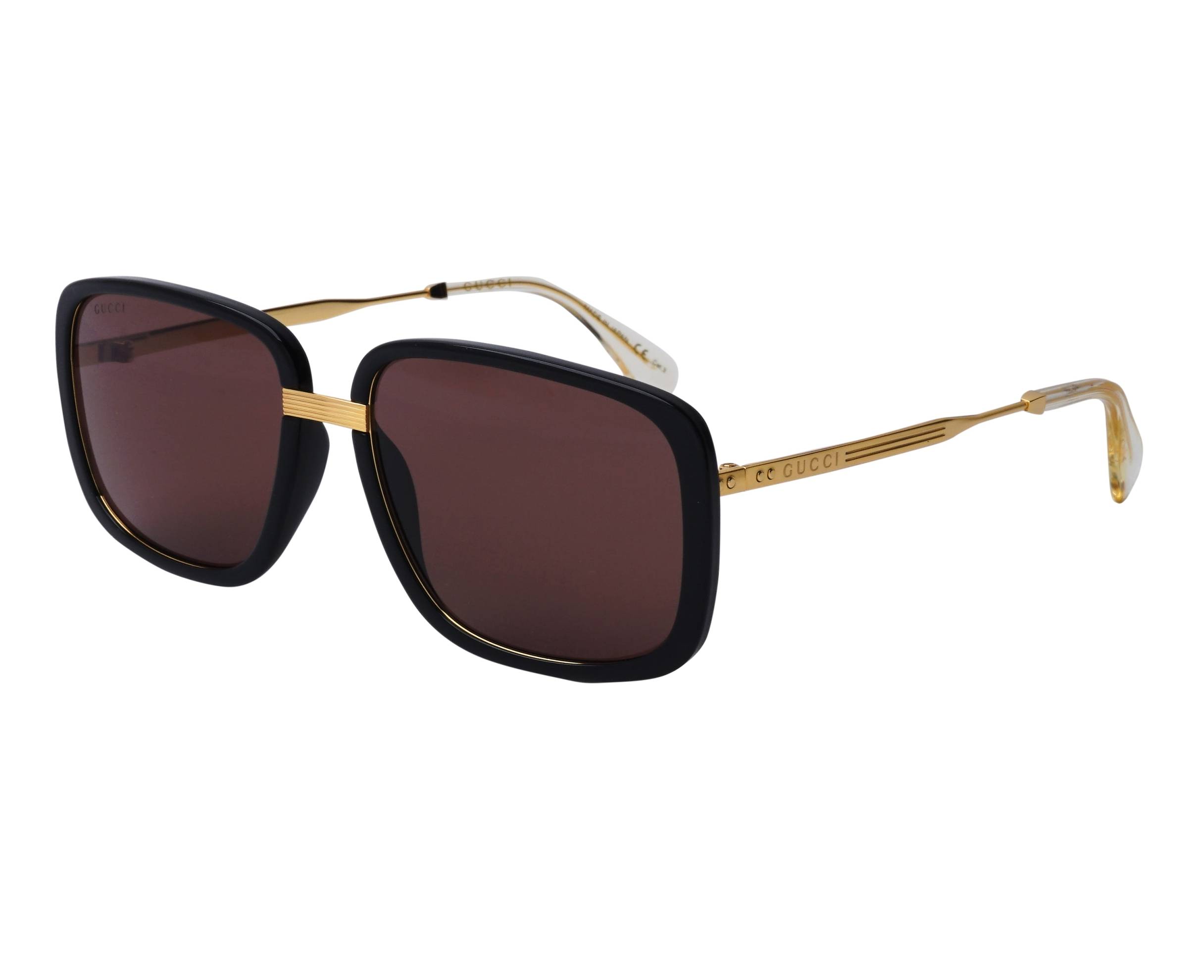 Gucci GG-0787-S 002 61-18 Black Gold profile view